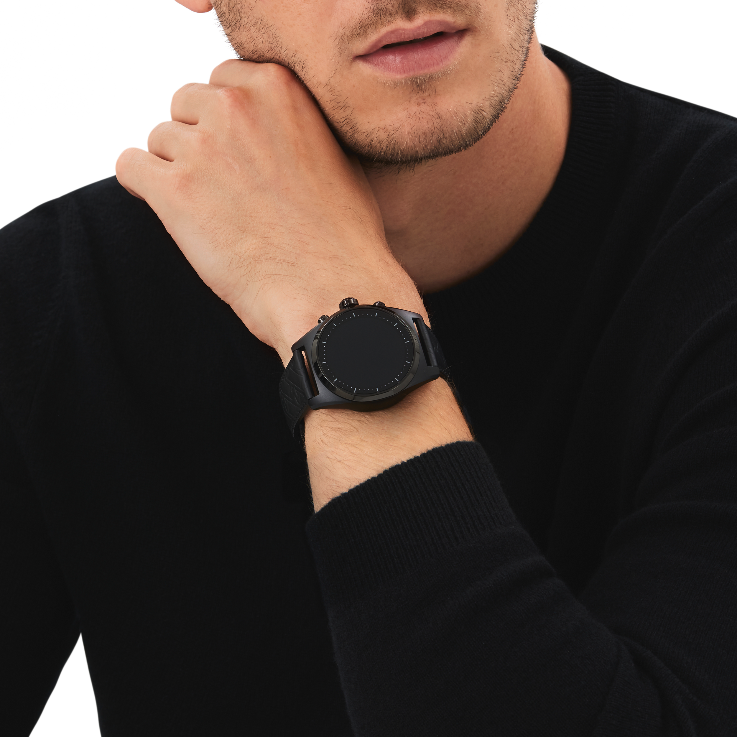 Montblanc Summit Lite Aluminum Black and Leather Strap x Montblanc UltraBlack collection, image 6