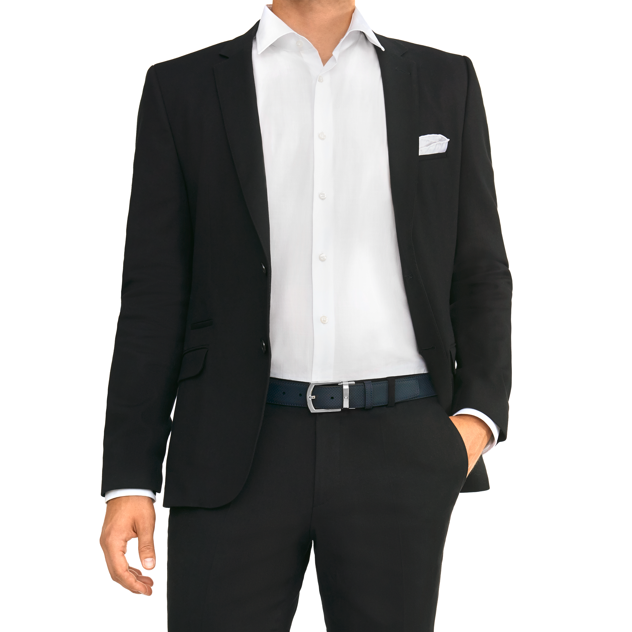 Blue cut-to-size business belt, image 3