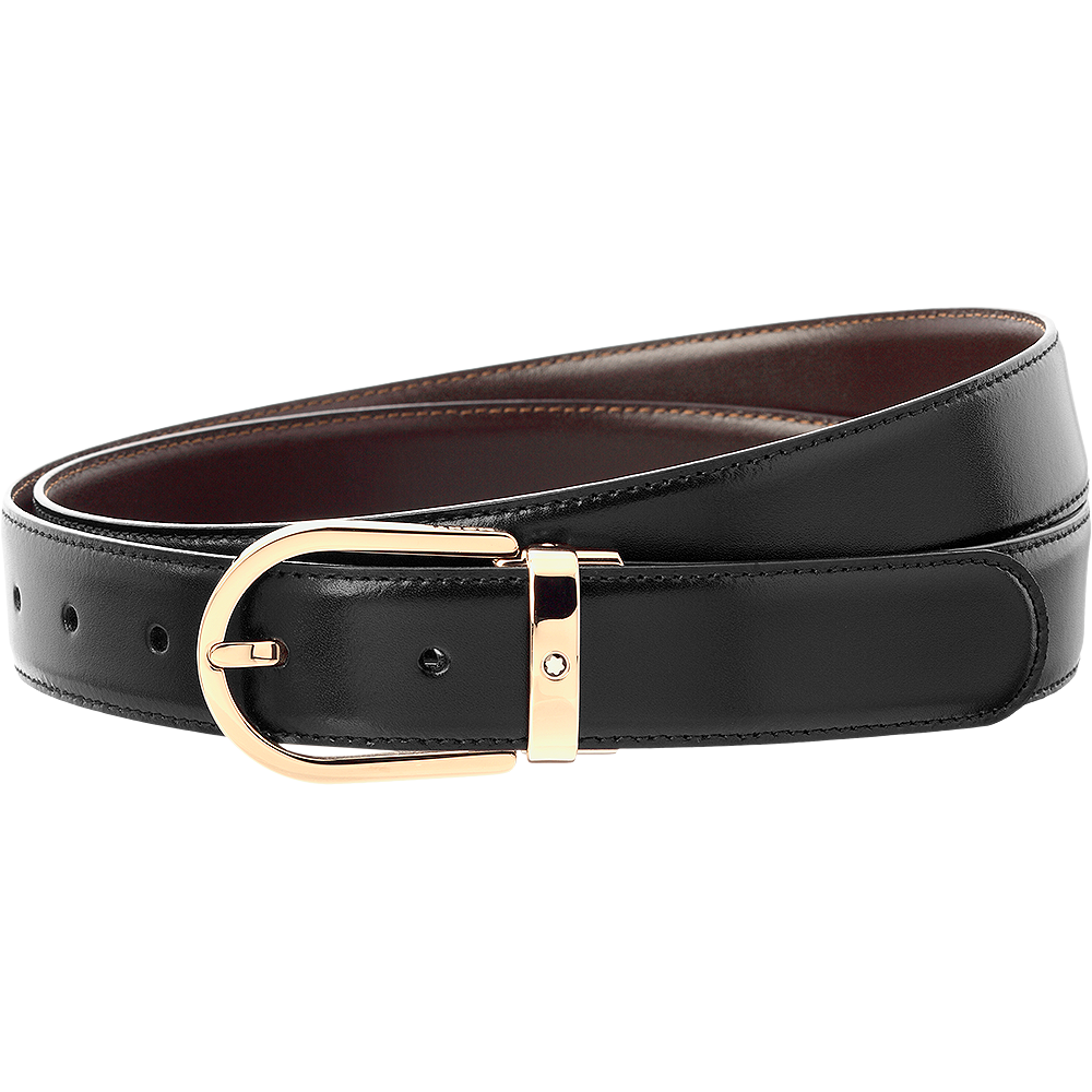 Black/brown reversible cut-to-size casual belt, image 2