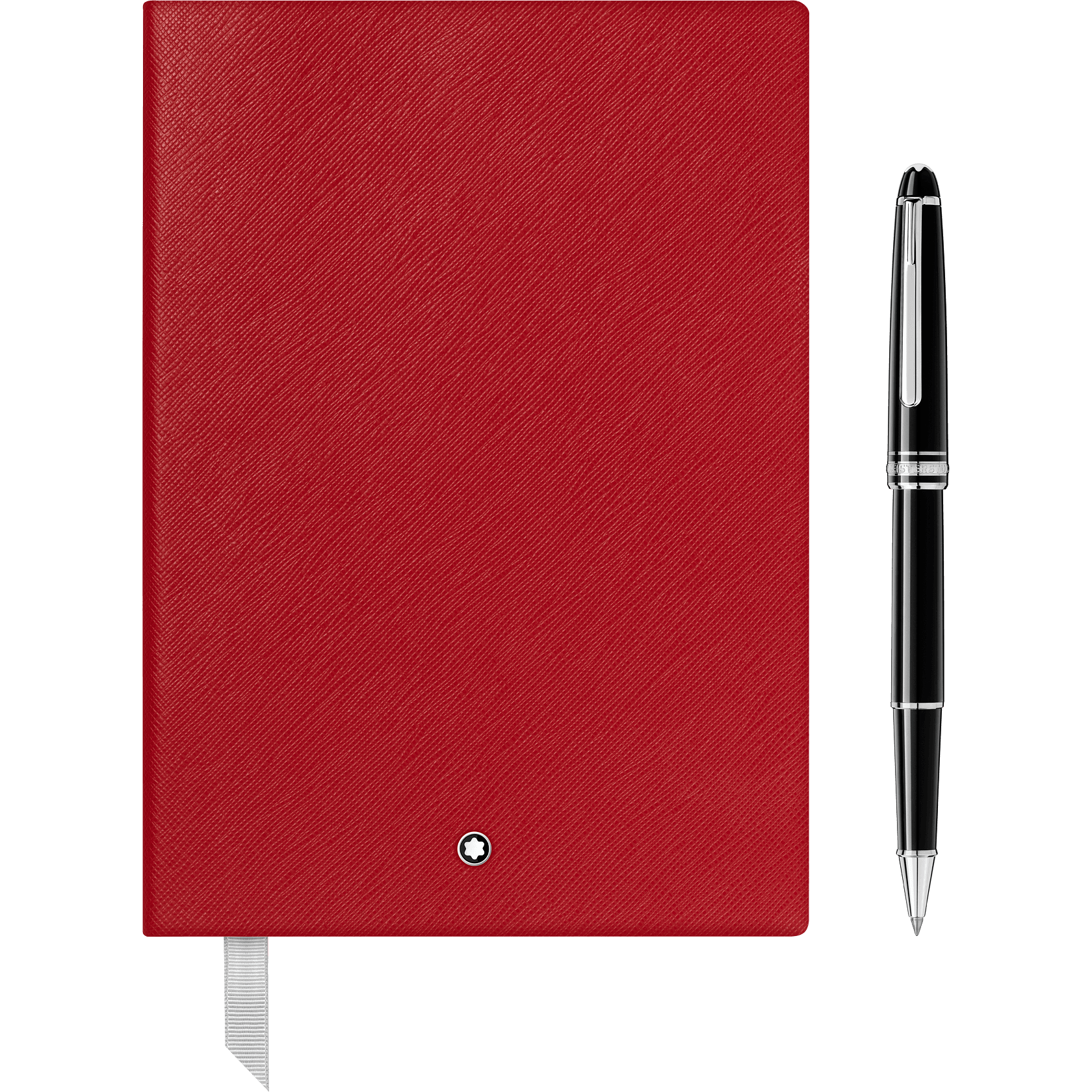 1 صورة ،Set with Meisterstück Platinum Classique Rollerball and Notebook #146 Red