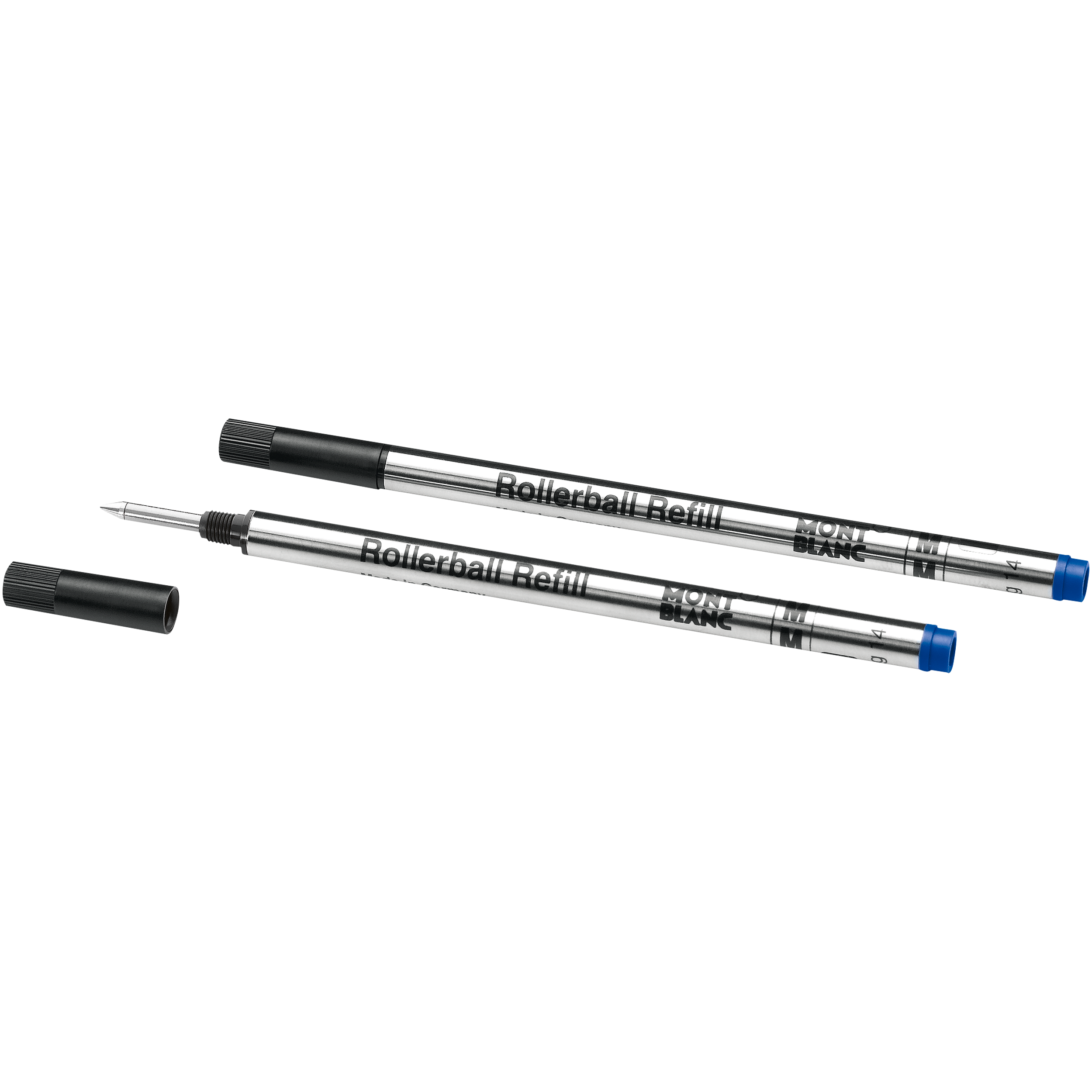 2 صورة ،2 Rollerball Refills (M) Pacific Blue