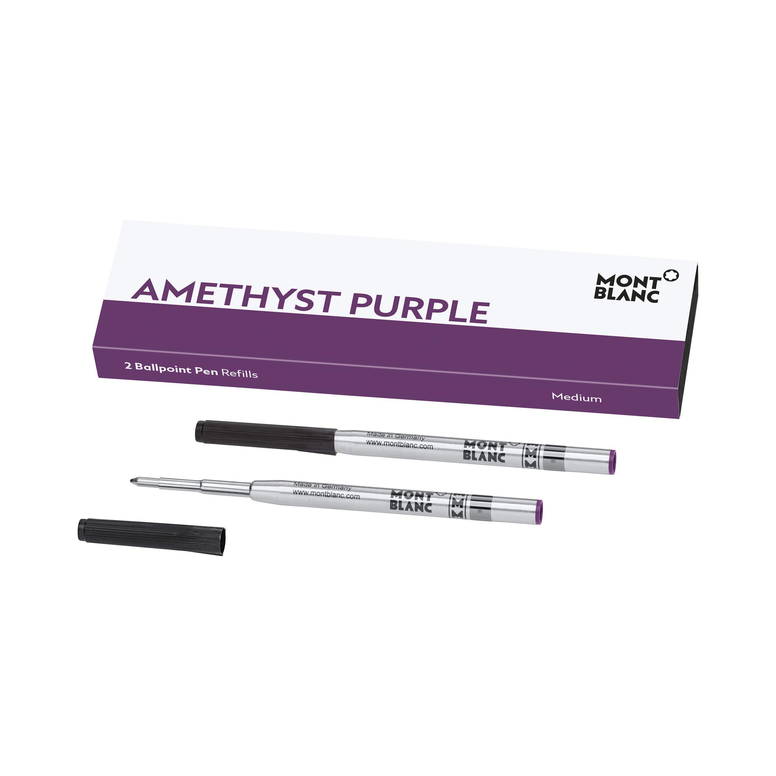 2 Ballpoint refills, amethyst purple (M), image 1