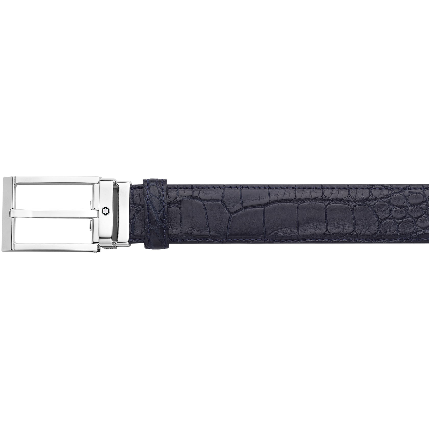 Rectangular Shiny Palladium-Coated Pin Buckle, image 1