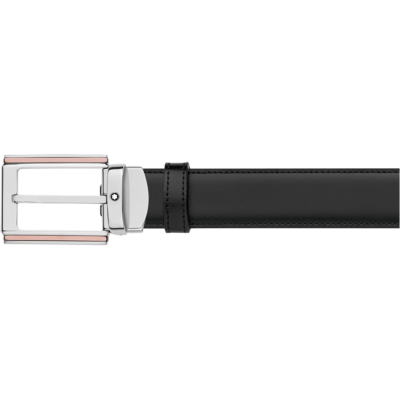 Rectangular Shiny Ruthenium & Rose Gold finish Pin Buckle, image 1