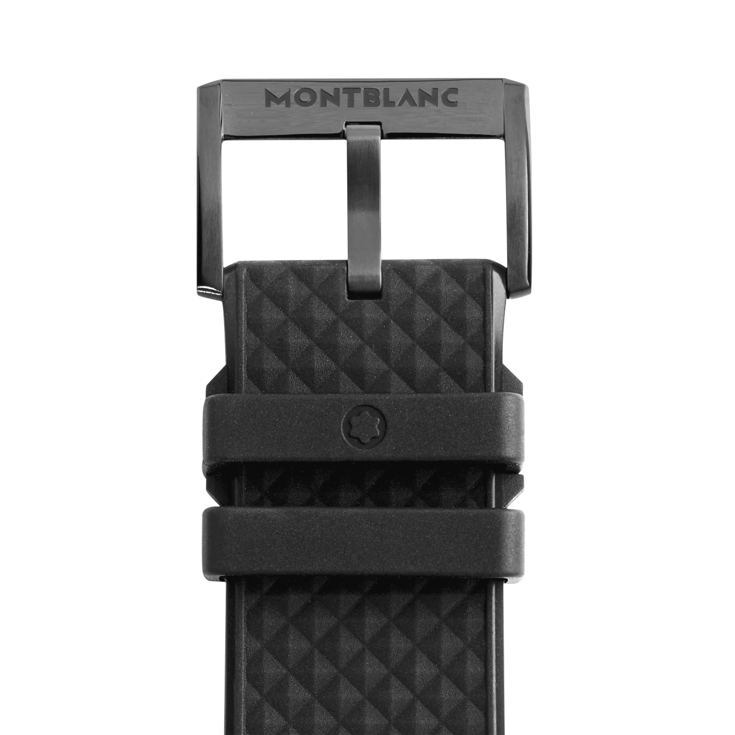 Black rubber strap with black pin buckle, image 2