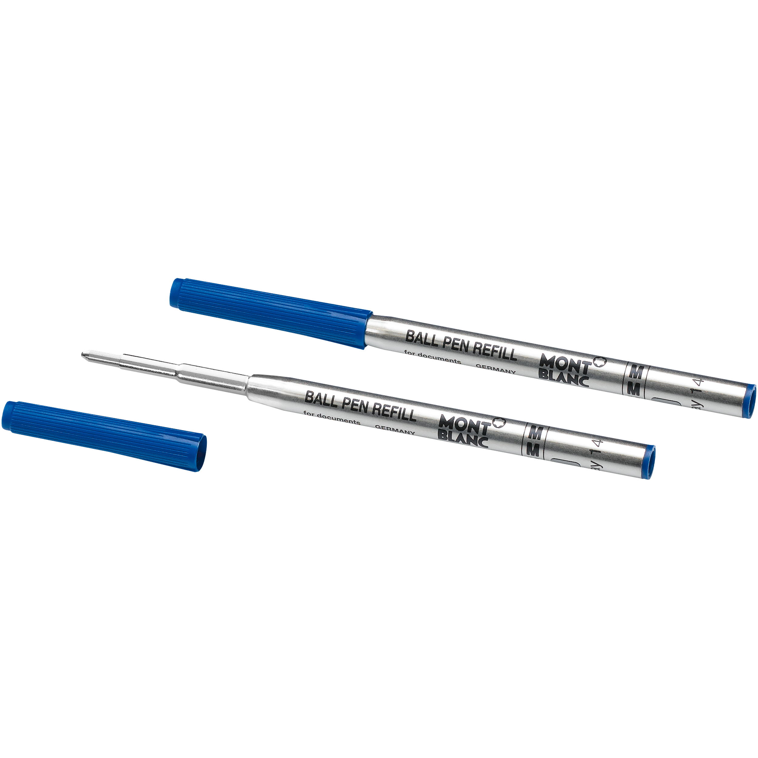 2 Ballpoint Pen Refills (M) Pacific Blue, image 3