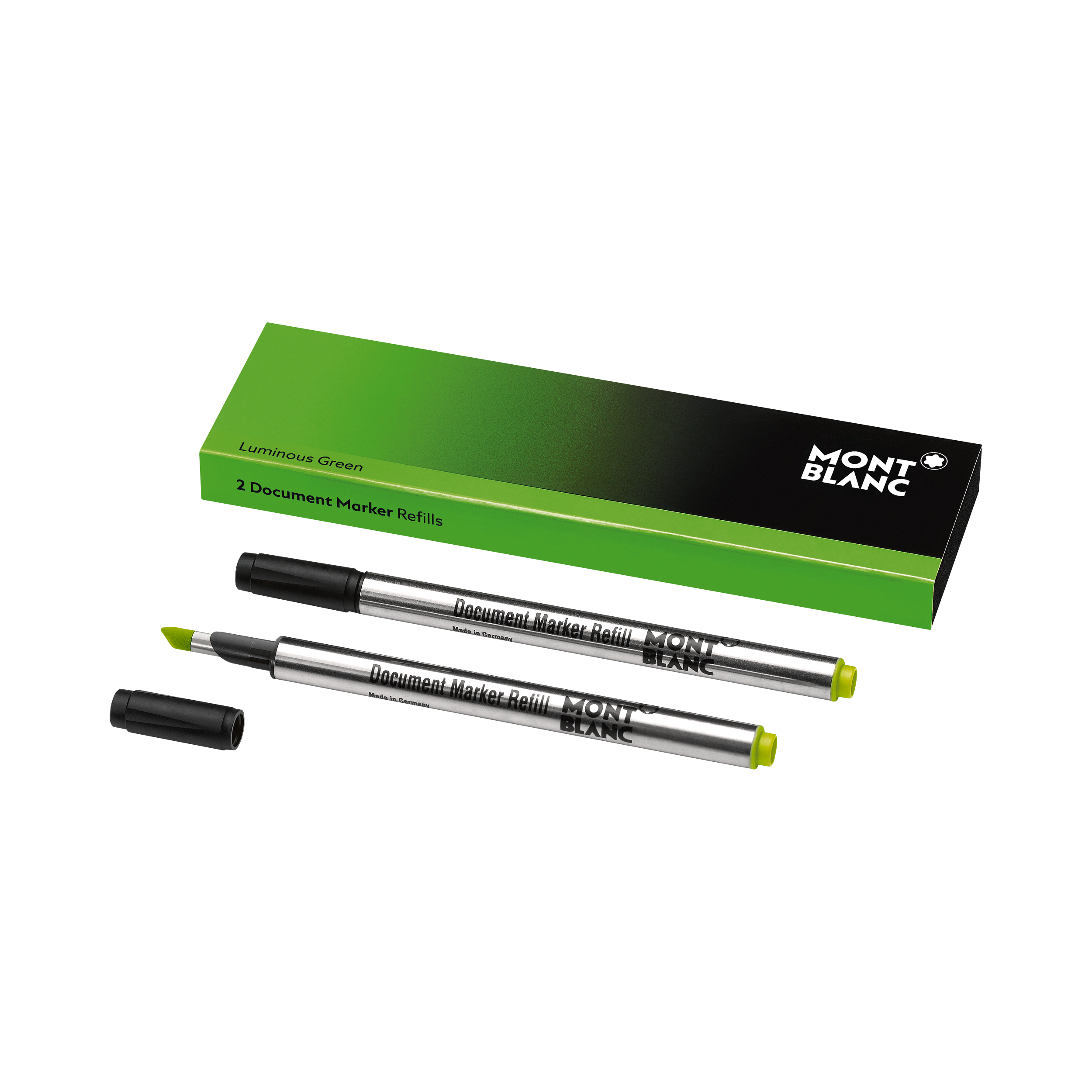 2 Document Marker Refills, Luminous Green