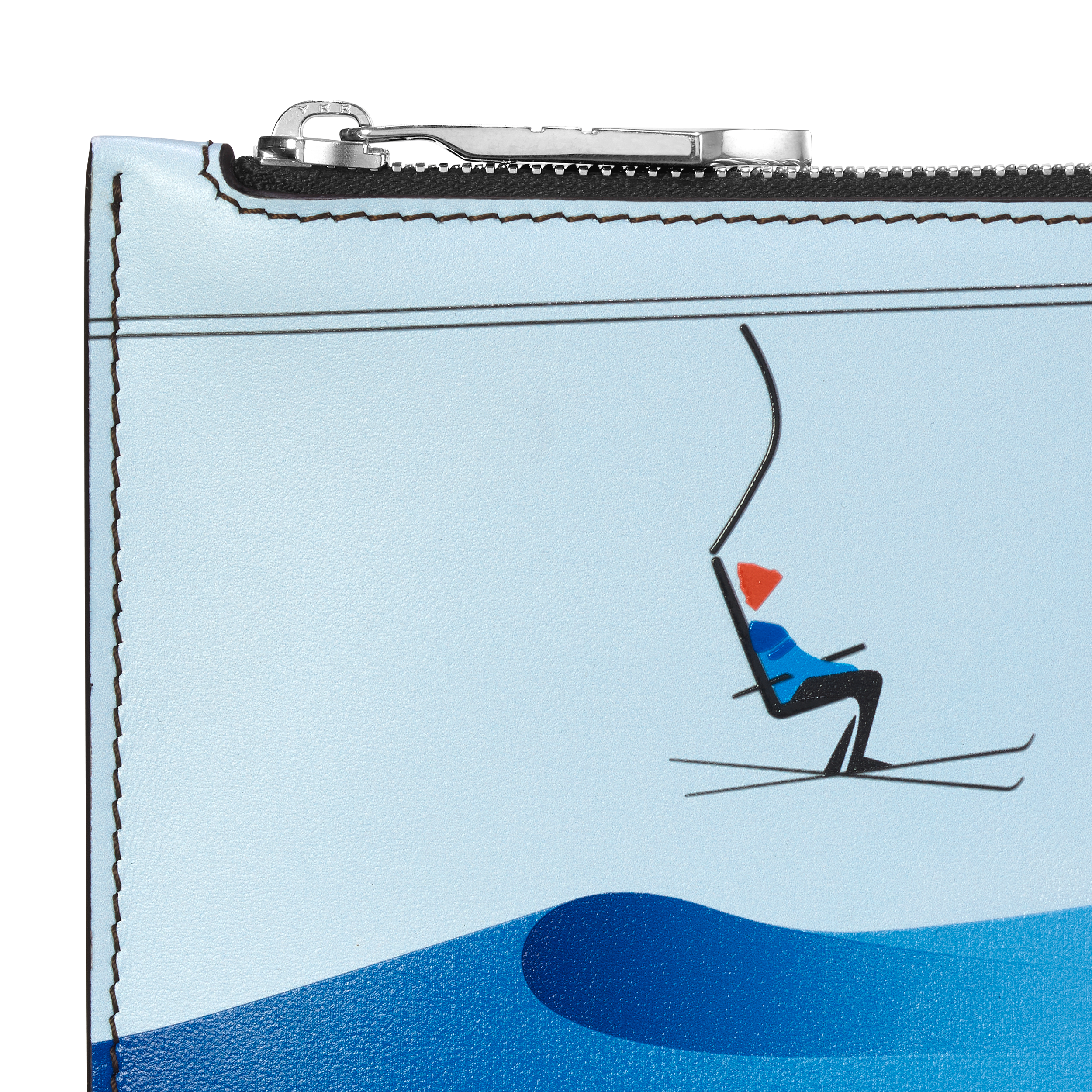 Meisterstück scenic pouch with skiers, image 3