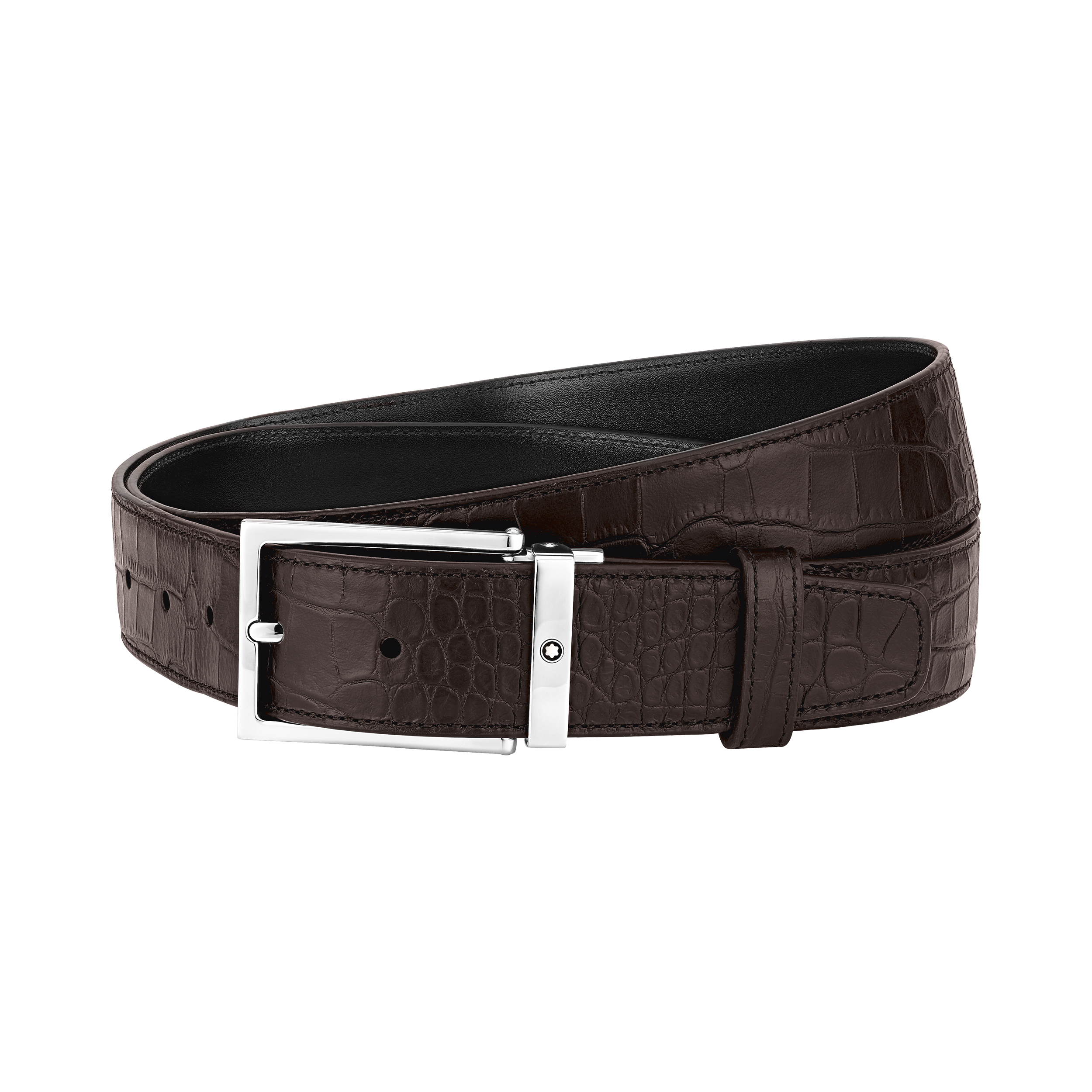 Brown 35 mm leather belt, image 1