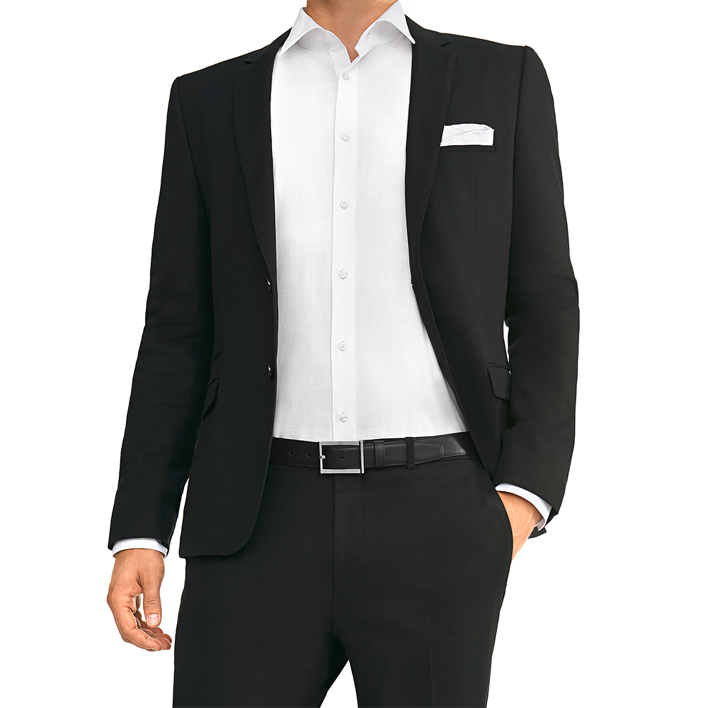 Black/gray reversible cut-to size business belt, image 4