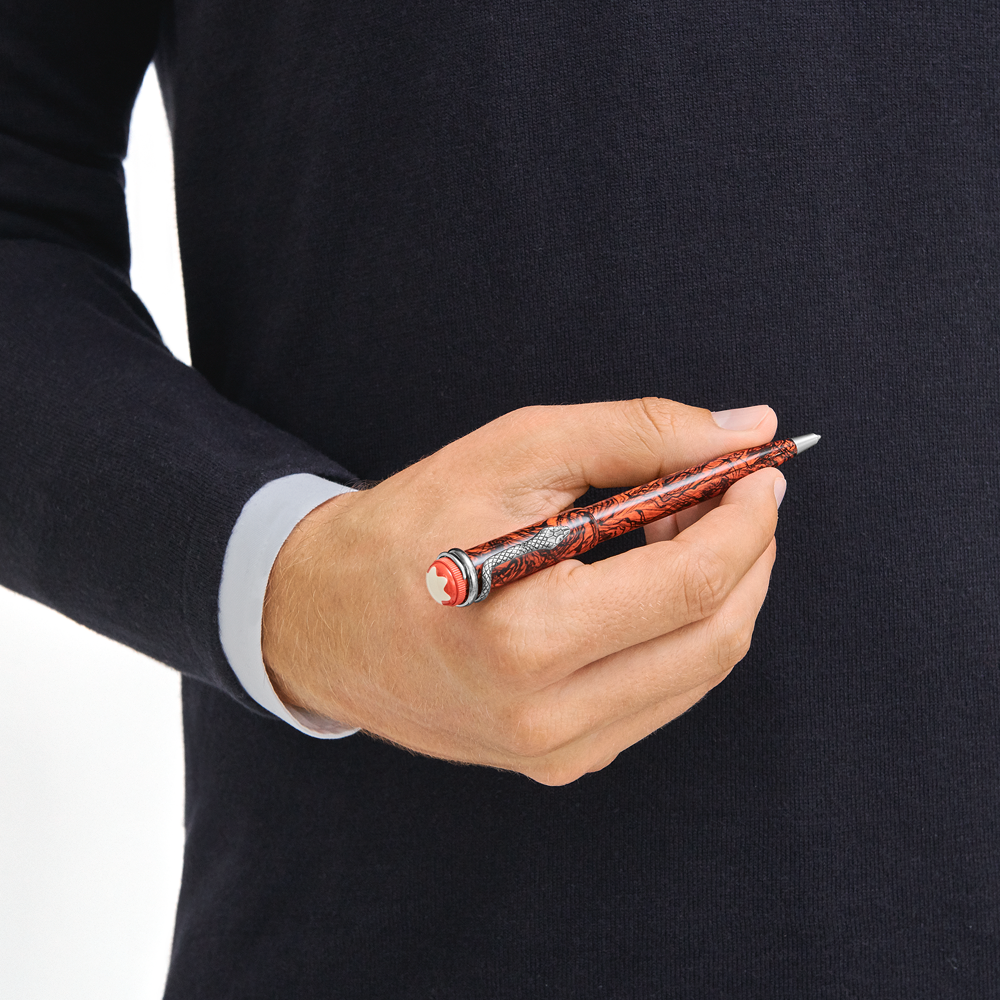Montblanc Heritage Collection Rouge et Noir Serpent Marble Special Edition Ballpoint Pen, image 3