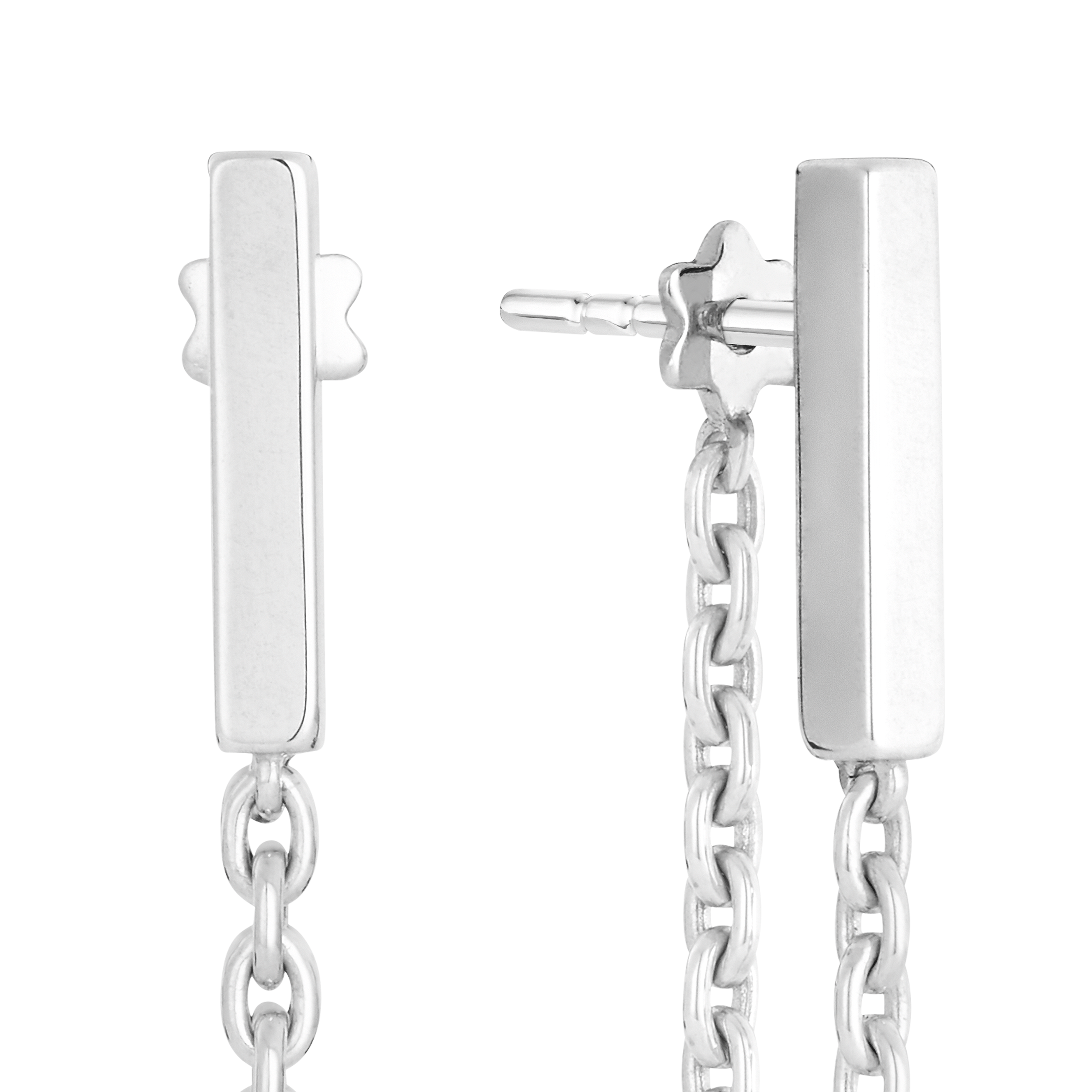 Star Signet long earrings, image 3