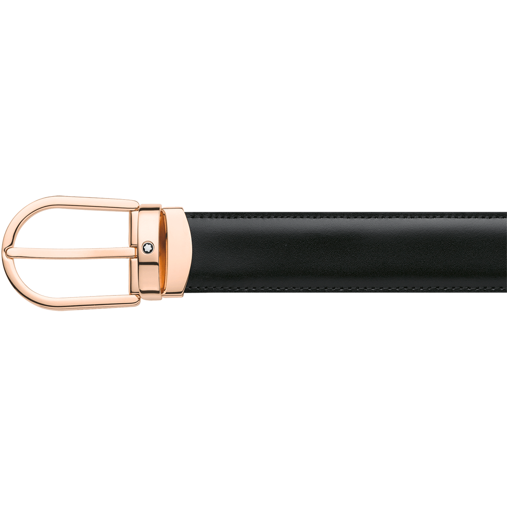 Black/brown reversible cut-to-size business belt