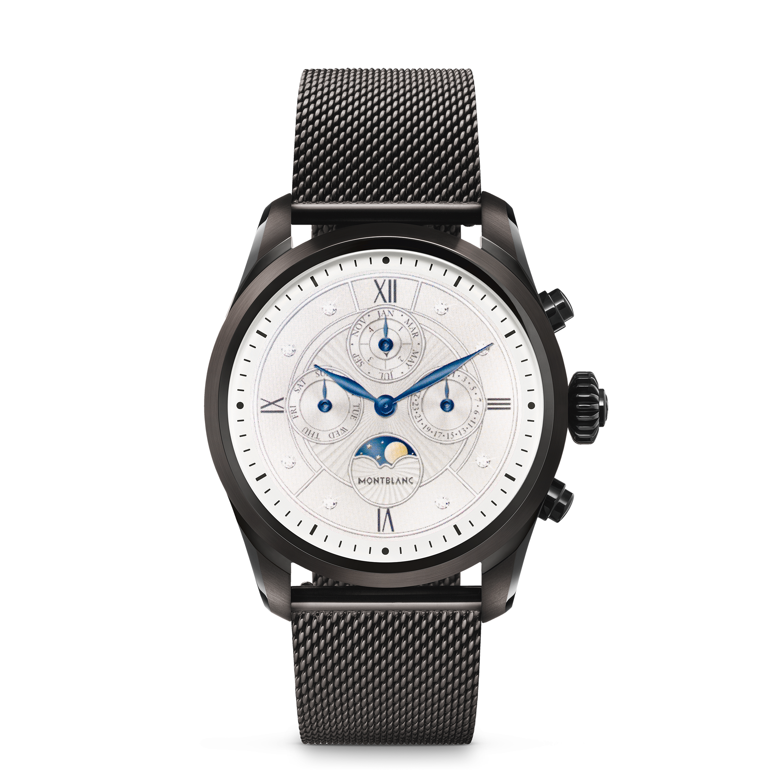 Montblanc Summit 2 Stainless Steel Black and Steel Bracelet, image 1