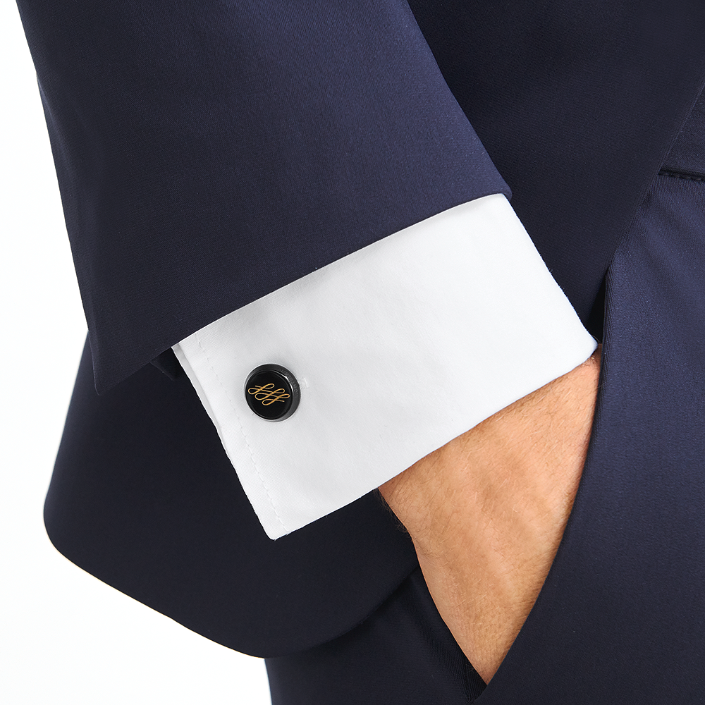 Calligraphy pattern cufflinks, image 4
