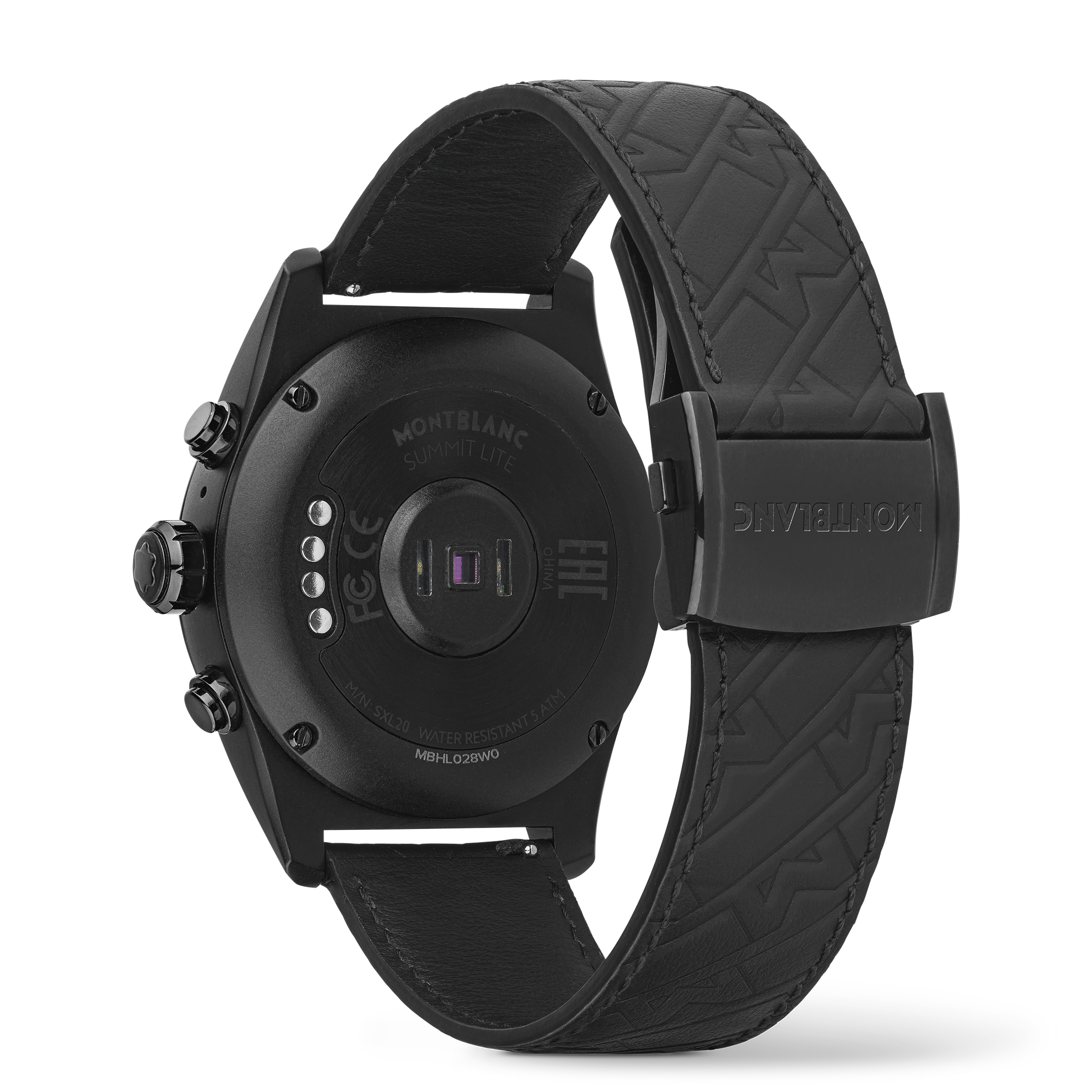 Montblanc Summit Lite Aluminum Black and Leather Strap x Montblanc UltraBlack collection, image 2