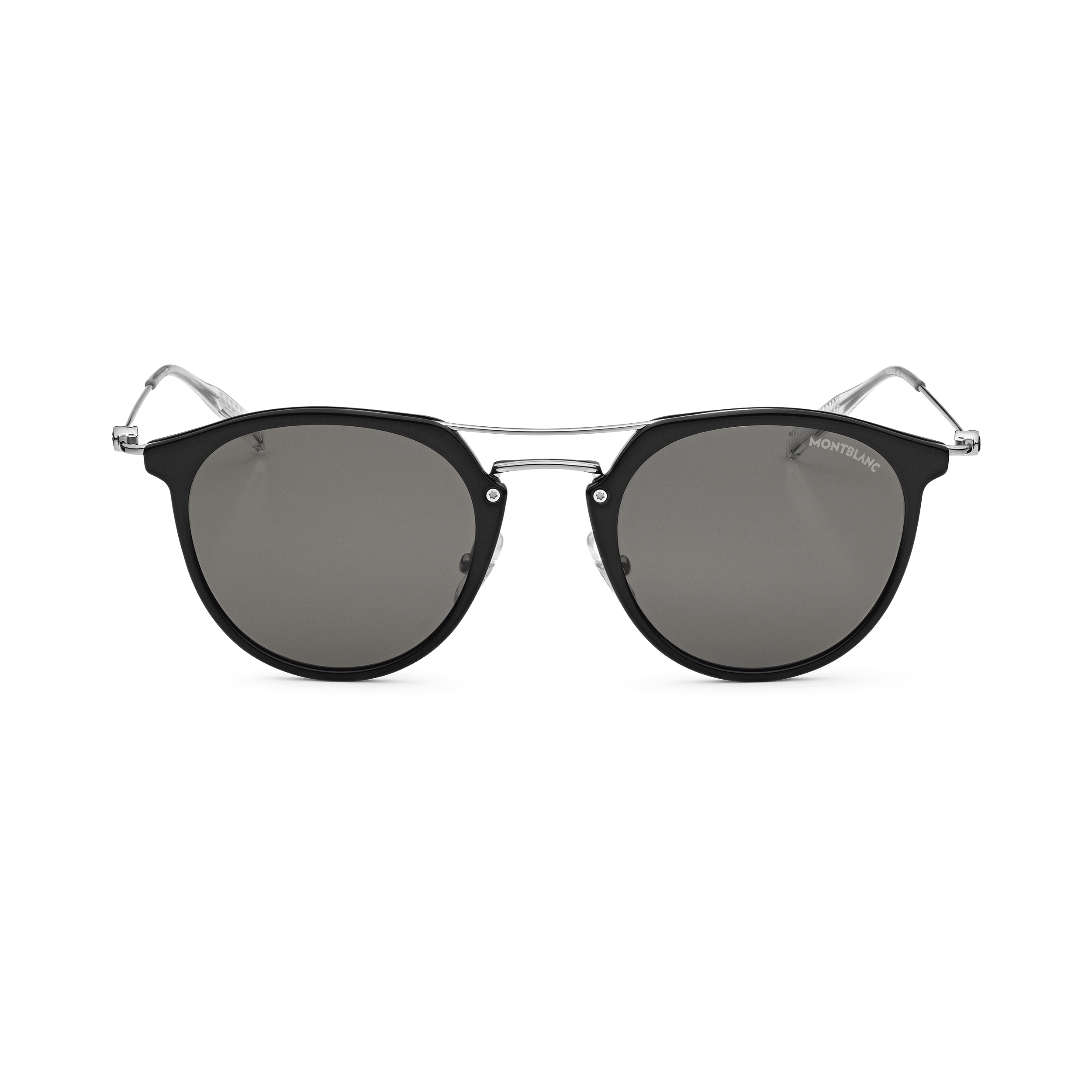 Round Sunglasses with Black-Colored Injected Frame, image 1