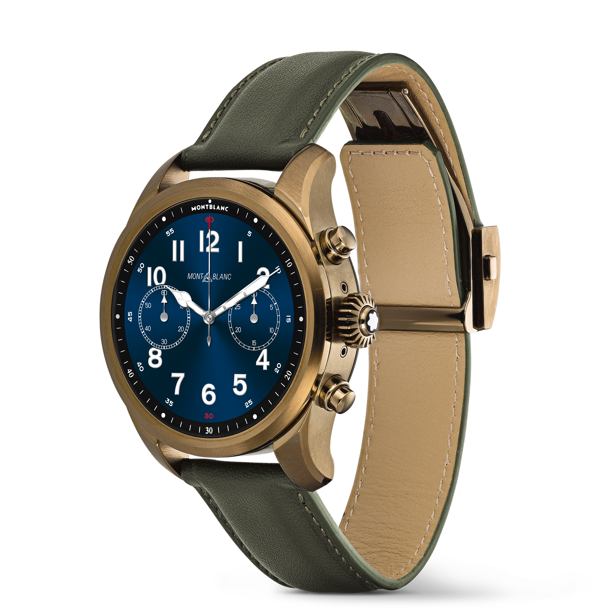Montblanc Summit 2+ Stainless Steel Bronze Color and Leather Strap, image 6