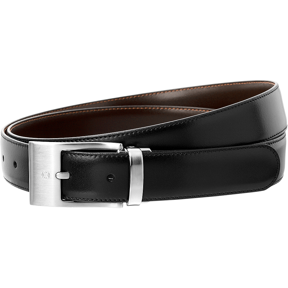 Black/brown reversible cut-to-size casual belt, image 1