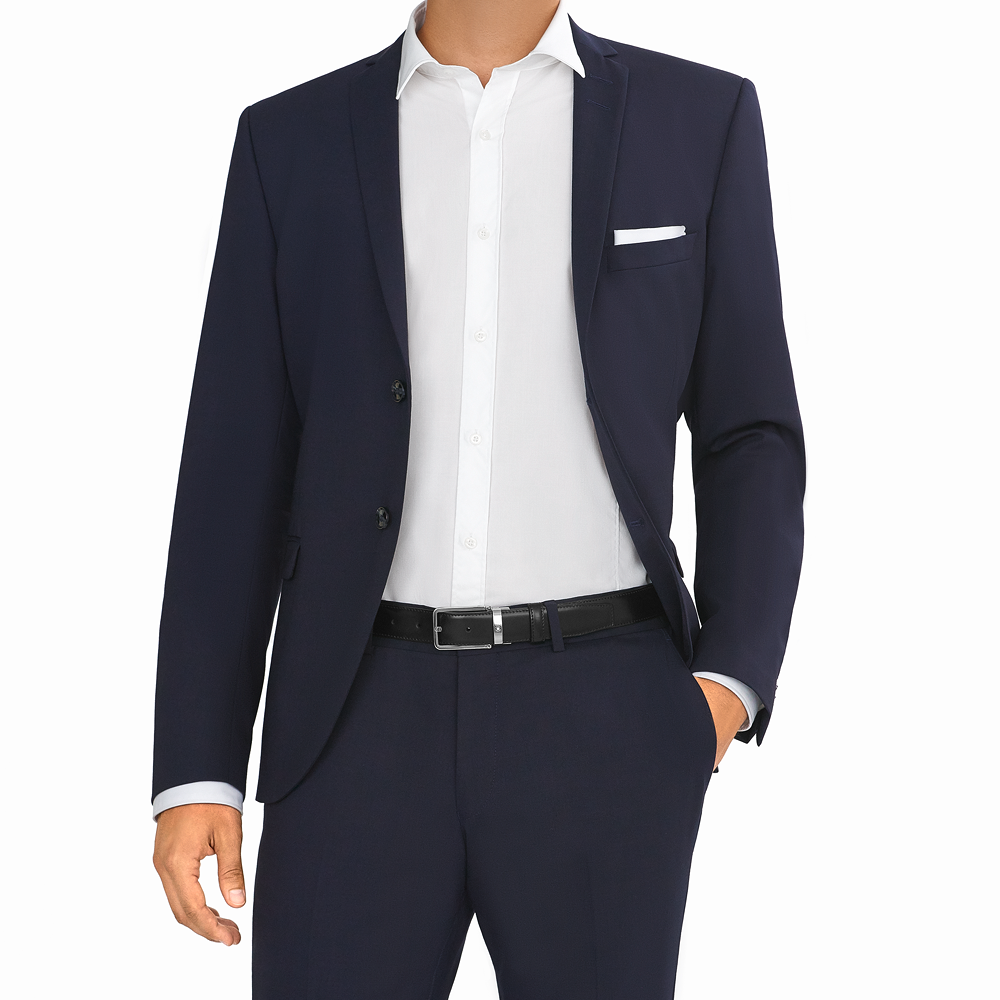 Black cut-to-size business belt, image 2