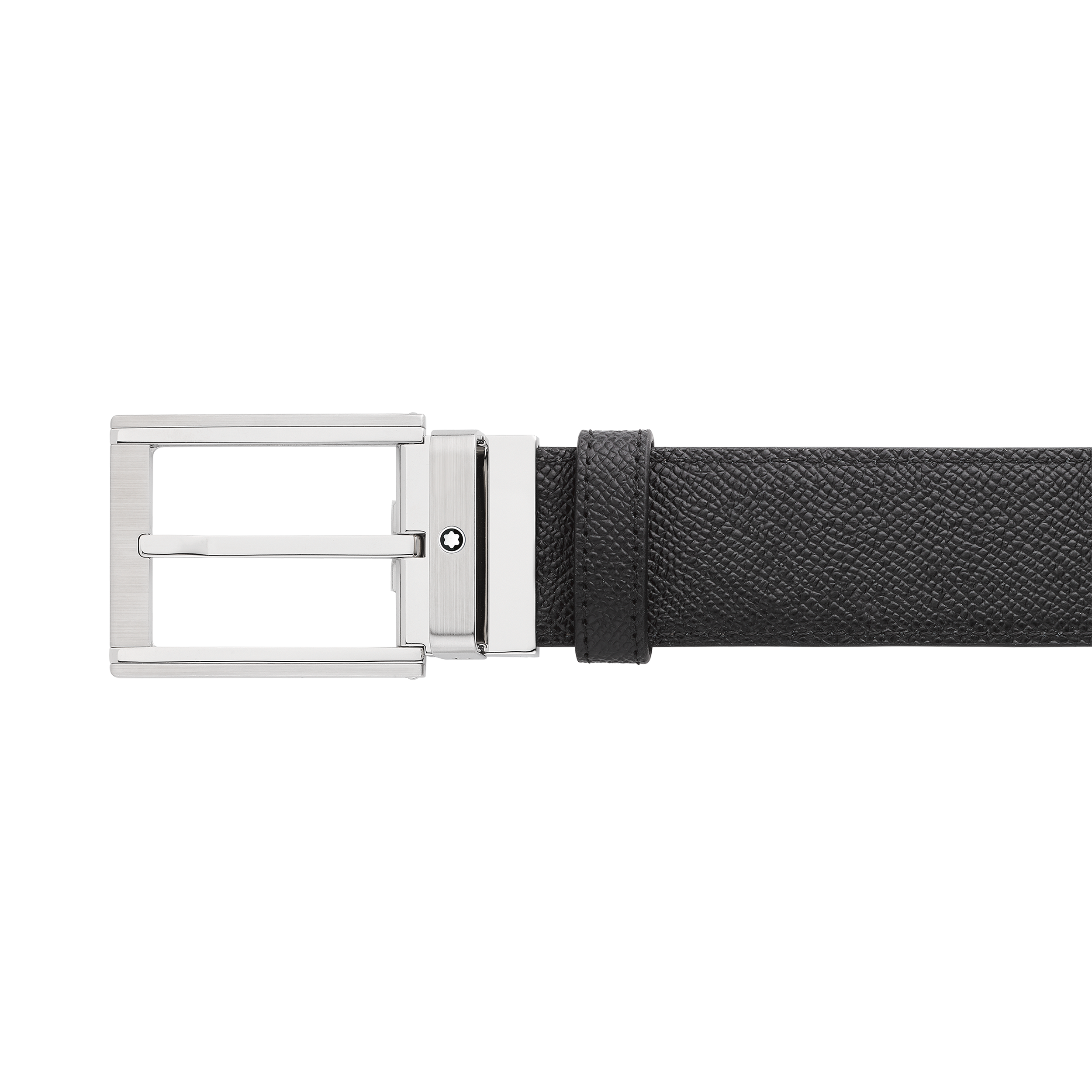 Black/brown 35 mm reversible leather belt, image 2