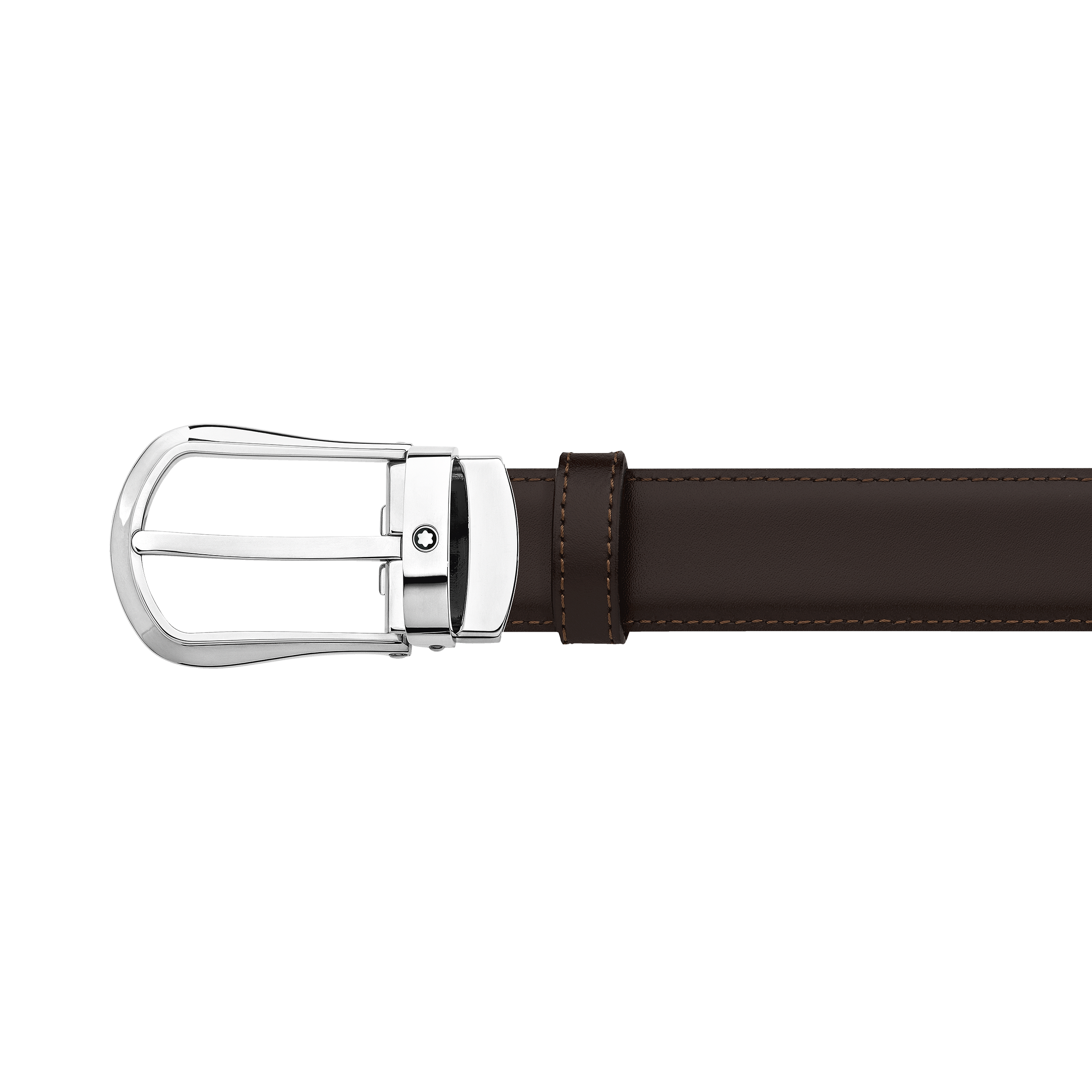 Black/brown 30 mm reversible leather belt, image 3