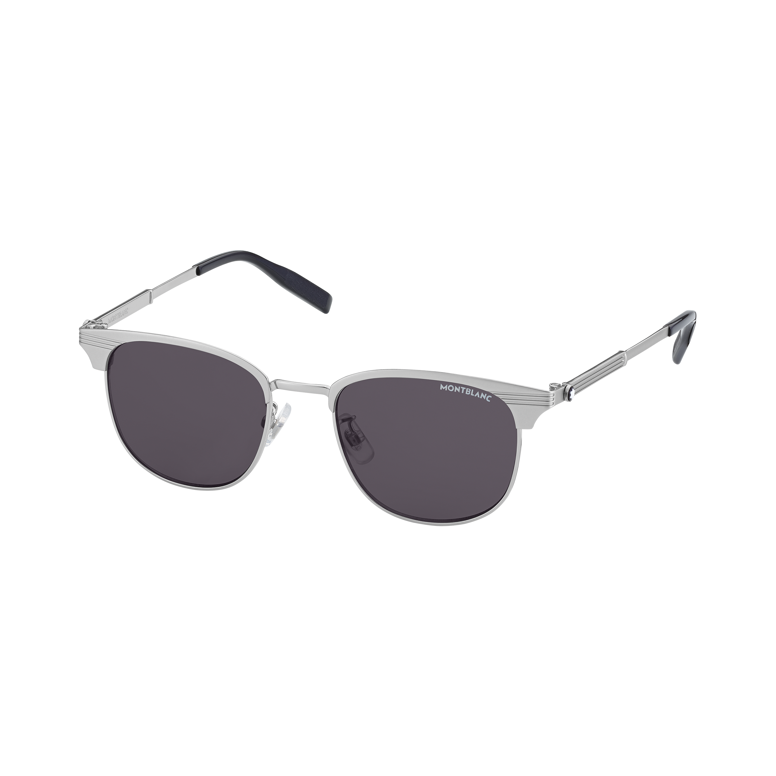 Rectangular Ruthenium Metal Frame Sunglasses, image 1