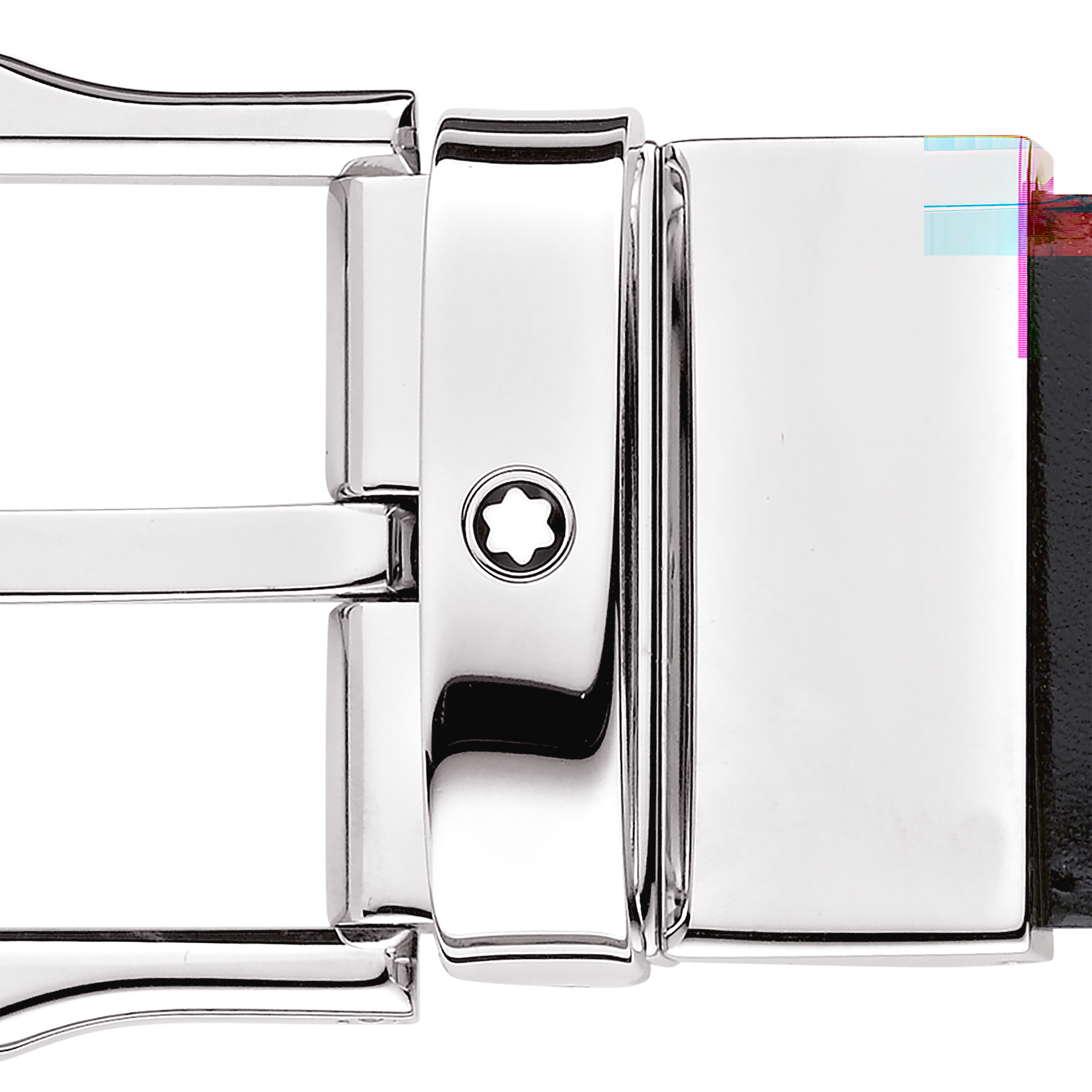 Rectangular Cut Shiny Palladium finish Pin Buckle Belt, image 2