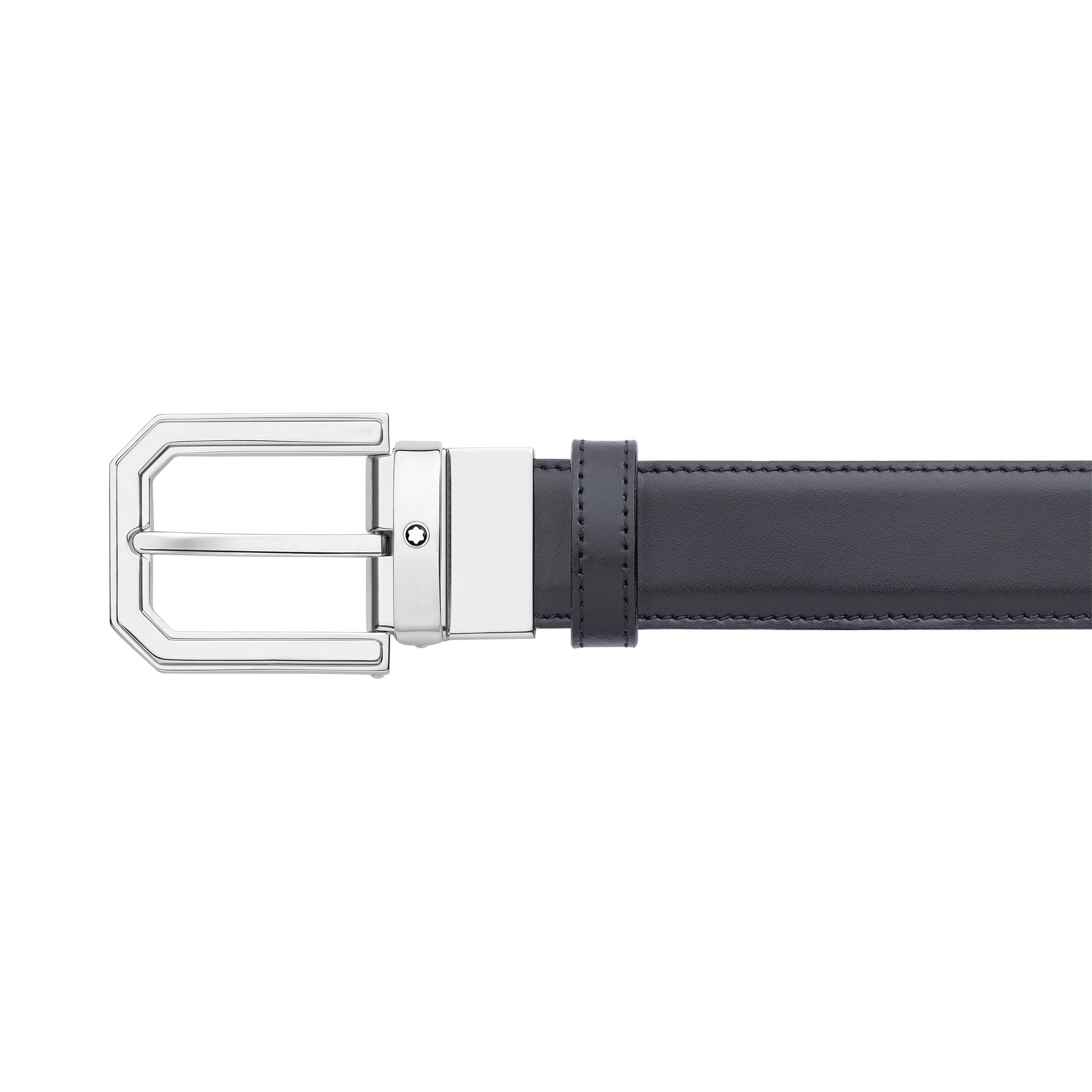 Black/brown 30 mm reversible leather belt, image 1
