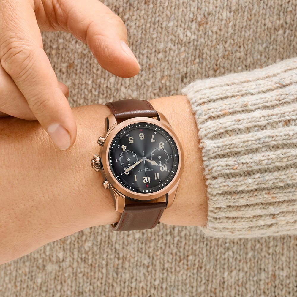 Montblanc Summit 2 Stainless Steel Brown and Leather, image 3