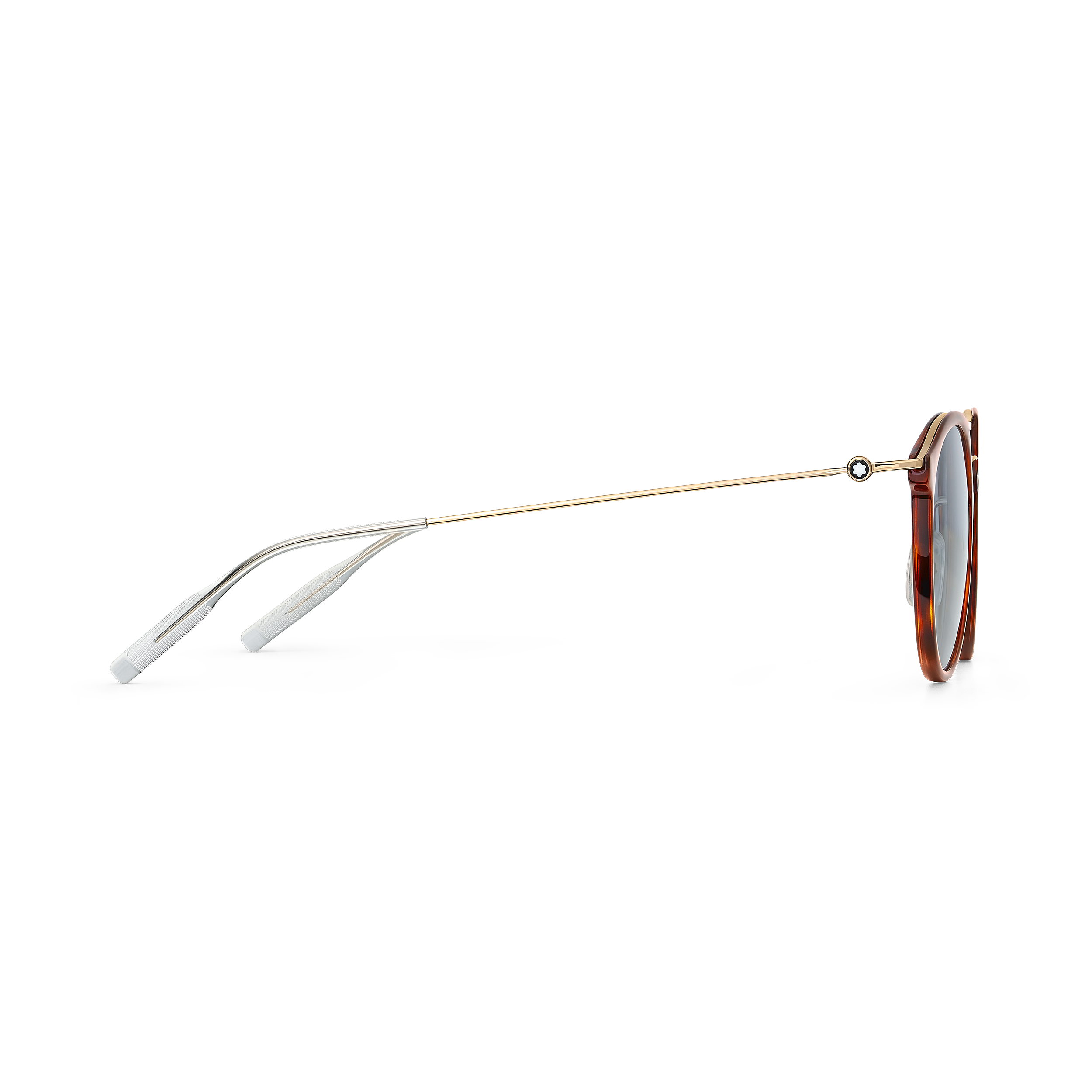 Round Sunglasses with Havana-Colored Injected Frame, image 2