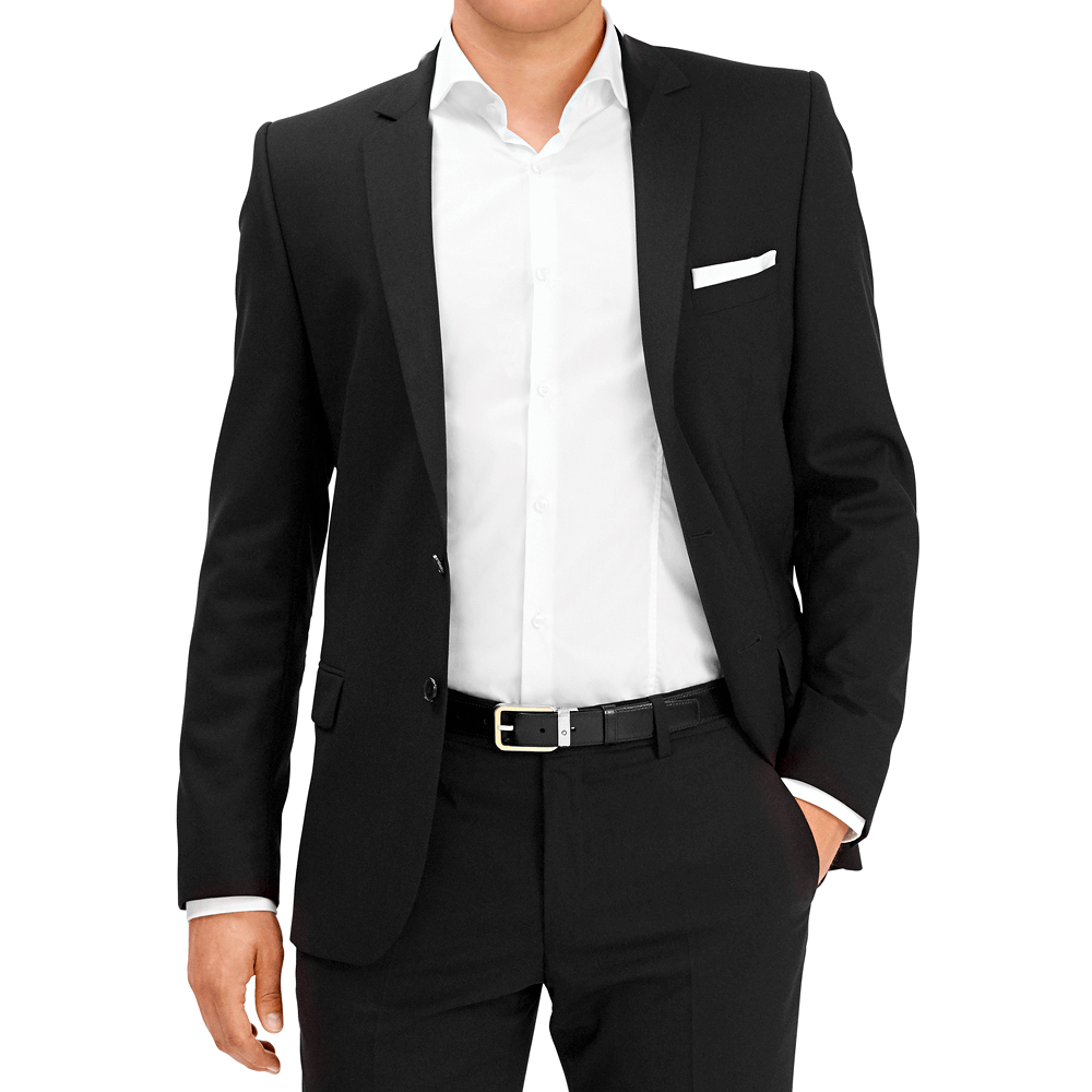 Black/brown reversible cut-to-size business belt, image 2
