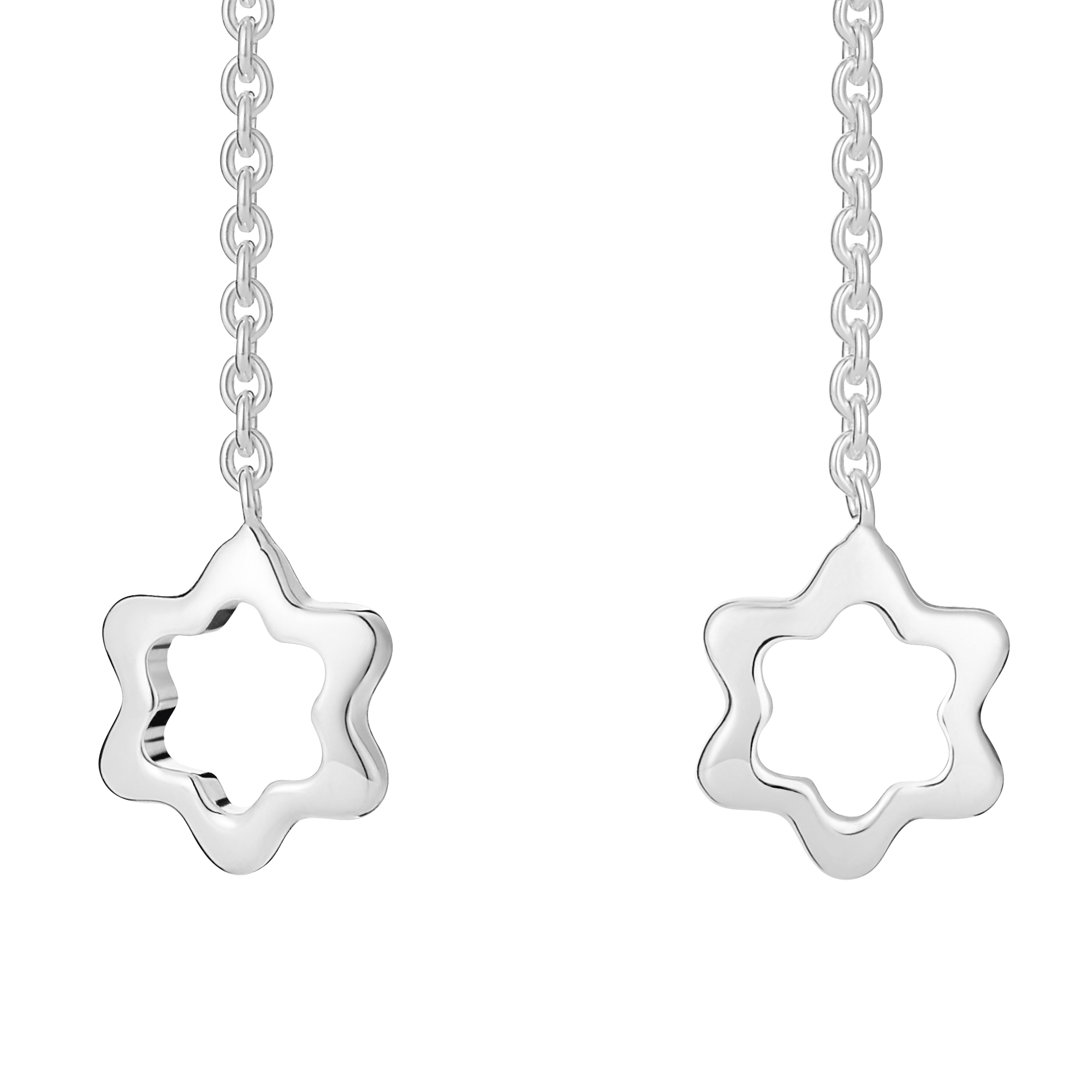 Montblanc 4810 long earrings in silver, image 3