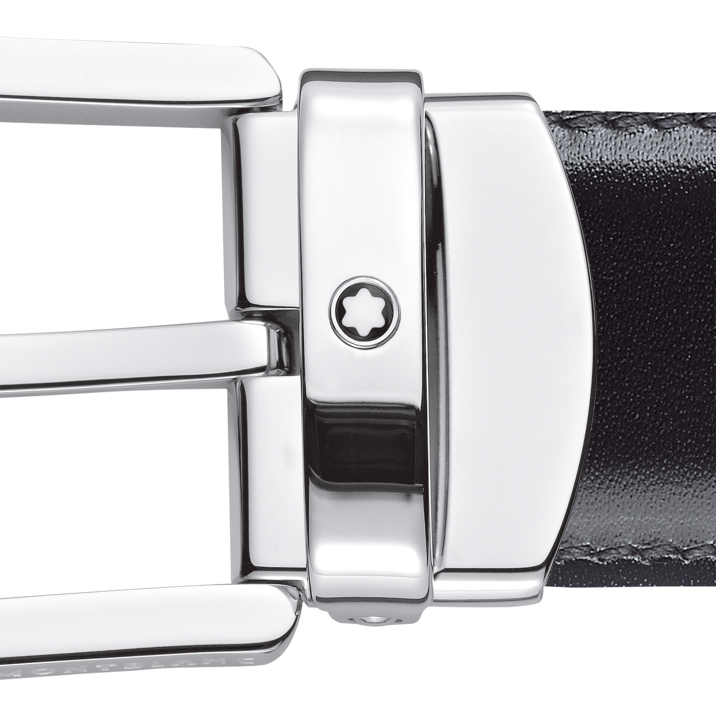 Horseshoe buckle black/brown 30 mm reversible leather belt, image 3