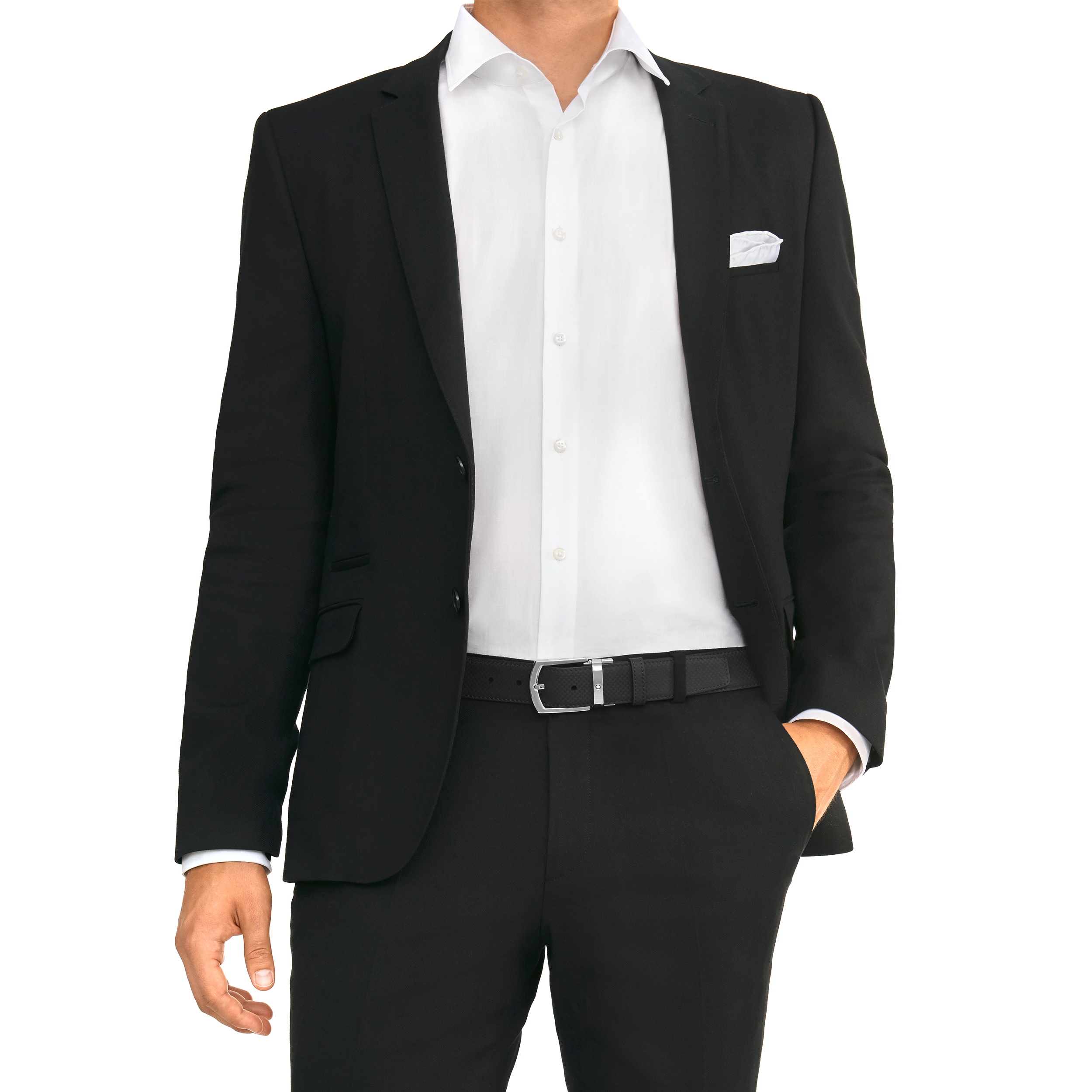 Black cut-to-size business belt, image 4