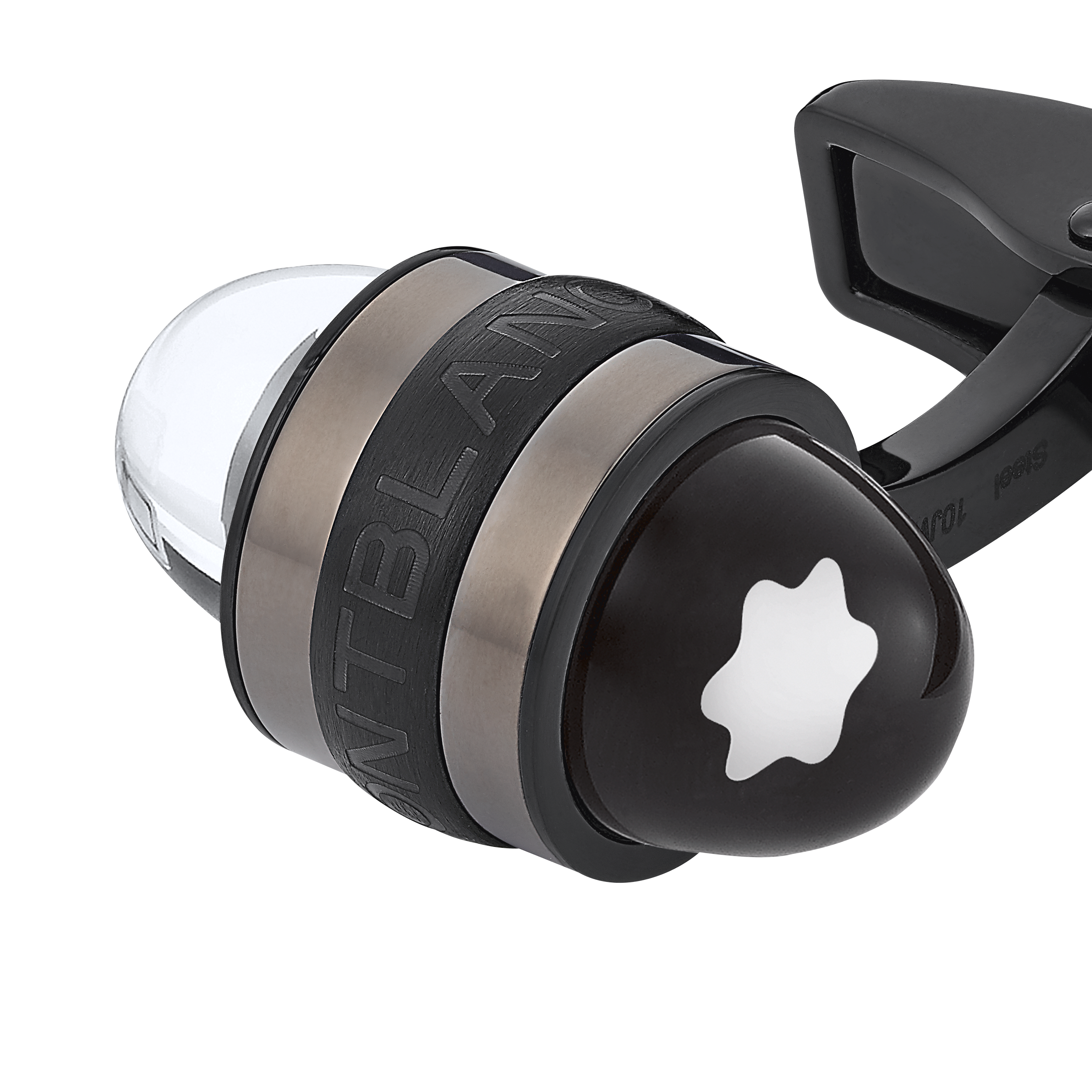 Montblanc StarWalker Cufflinks in Steel and Lacquer, image 2