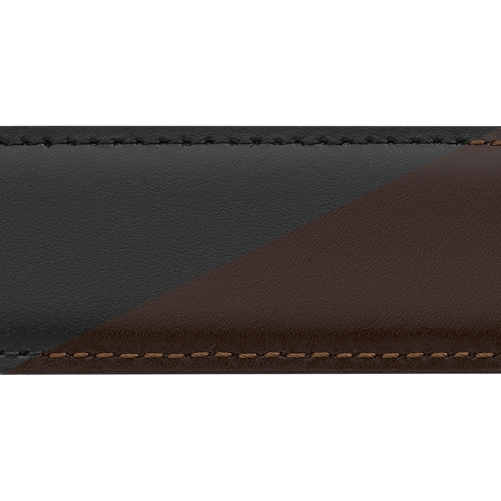 Black/brown reversible cut-to-size business belt, image 2