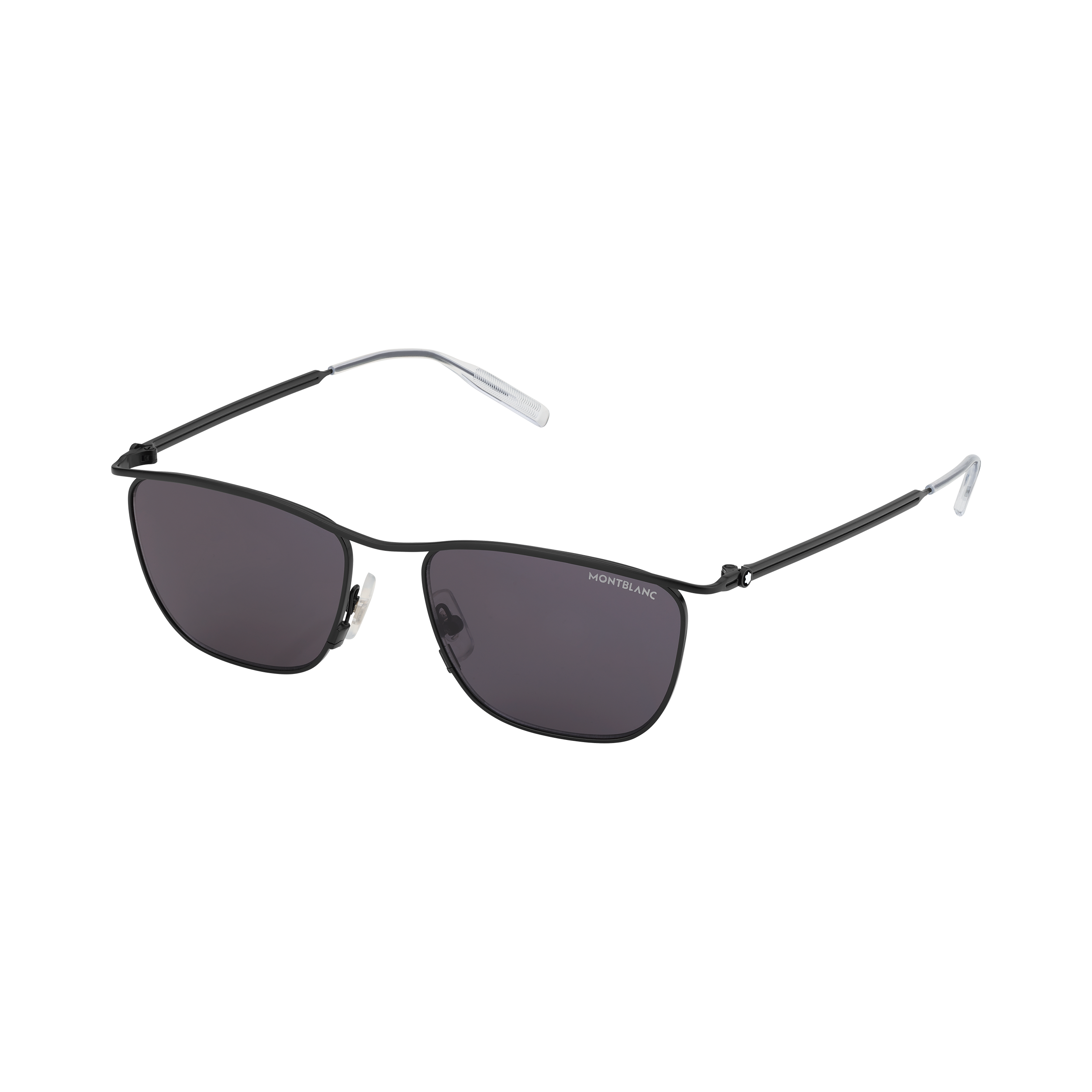 Rectangular Sunglasses with Black-Colored Metal Frame, image 1