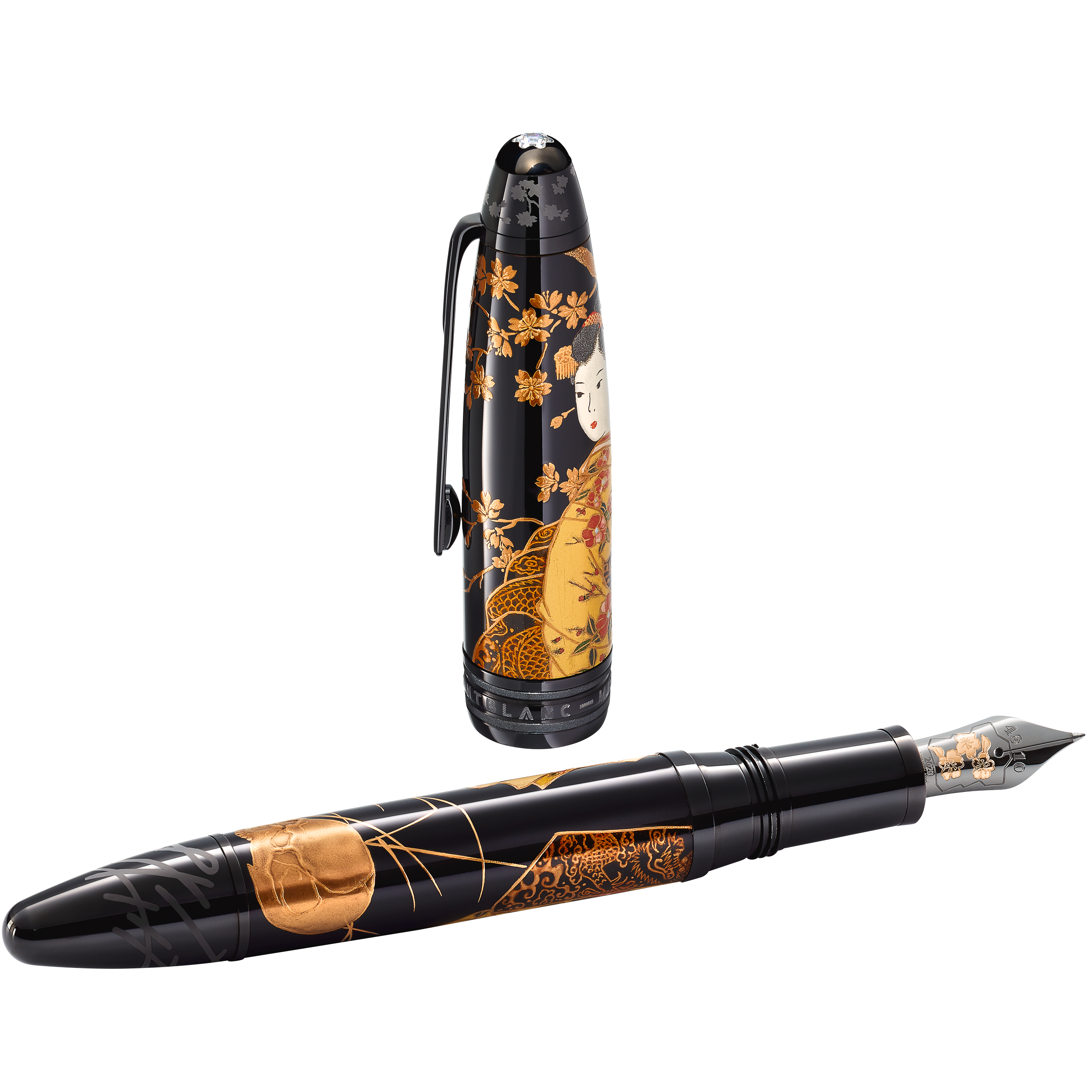 Meisterstück Calligraphy Maki-e LE 88 Fountain Pen Curved Nib, image 2