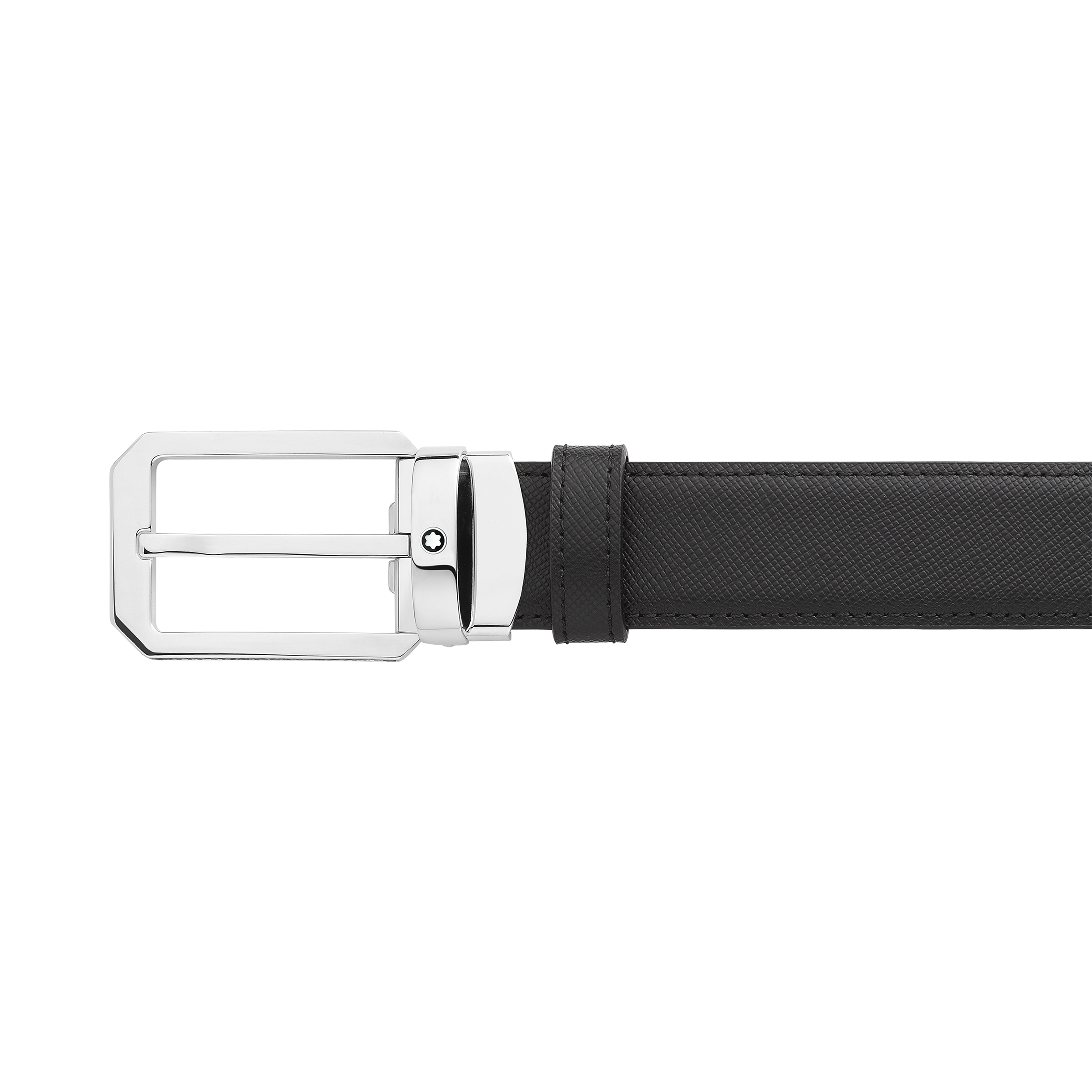Black/brown 30 mm reversible leather belt, image 3