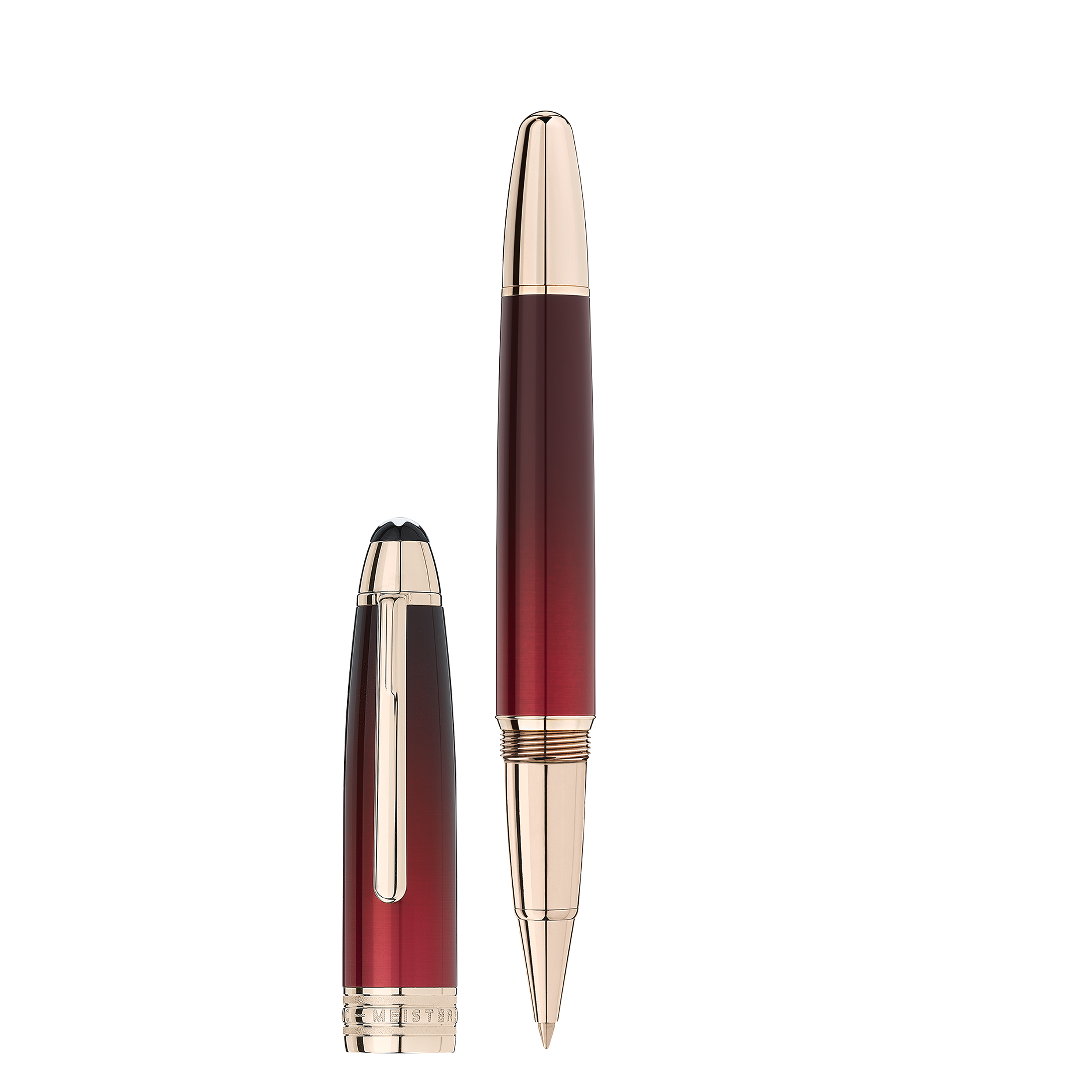 Meisterstück Calligraphy Solitaire Burgundy Lacquer Rollerball, image 1