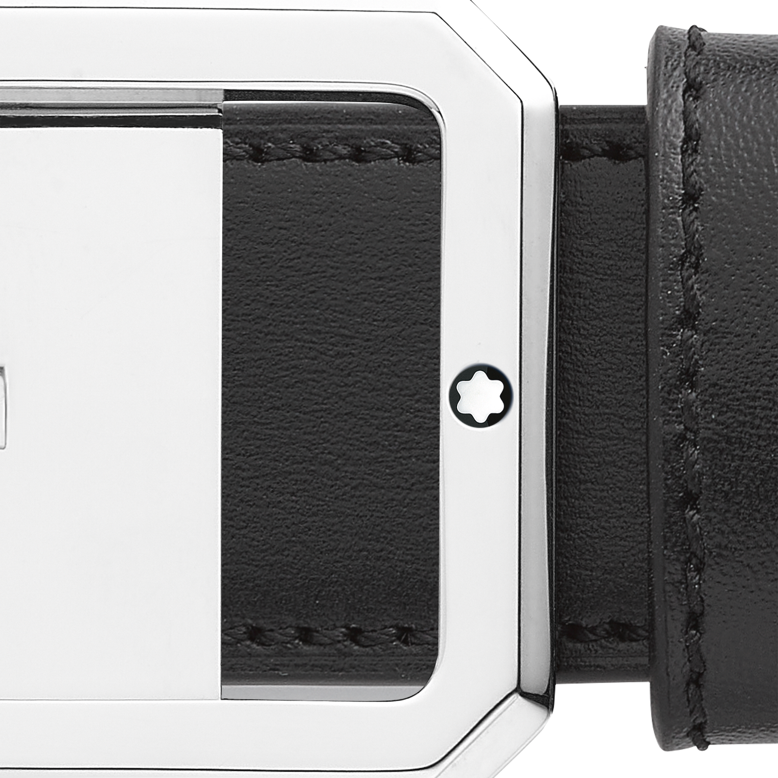 Black/brown 30 mm reversible leather belt, image 4