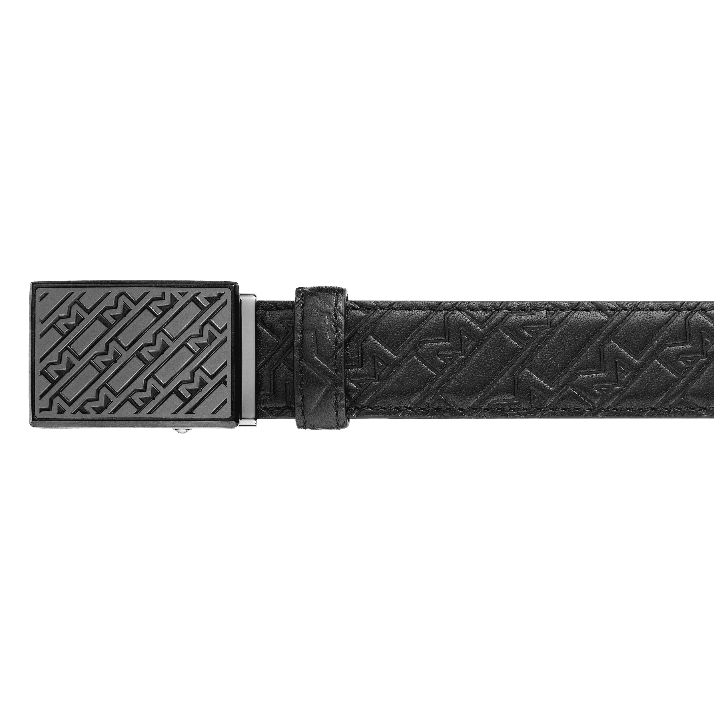 Black 30 mm leather belt, image 4