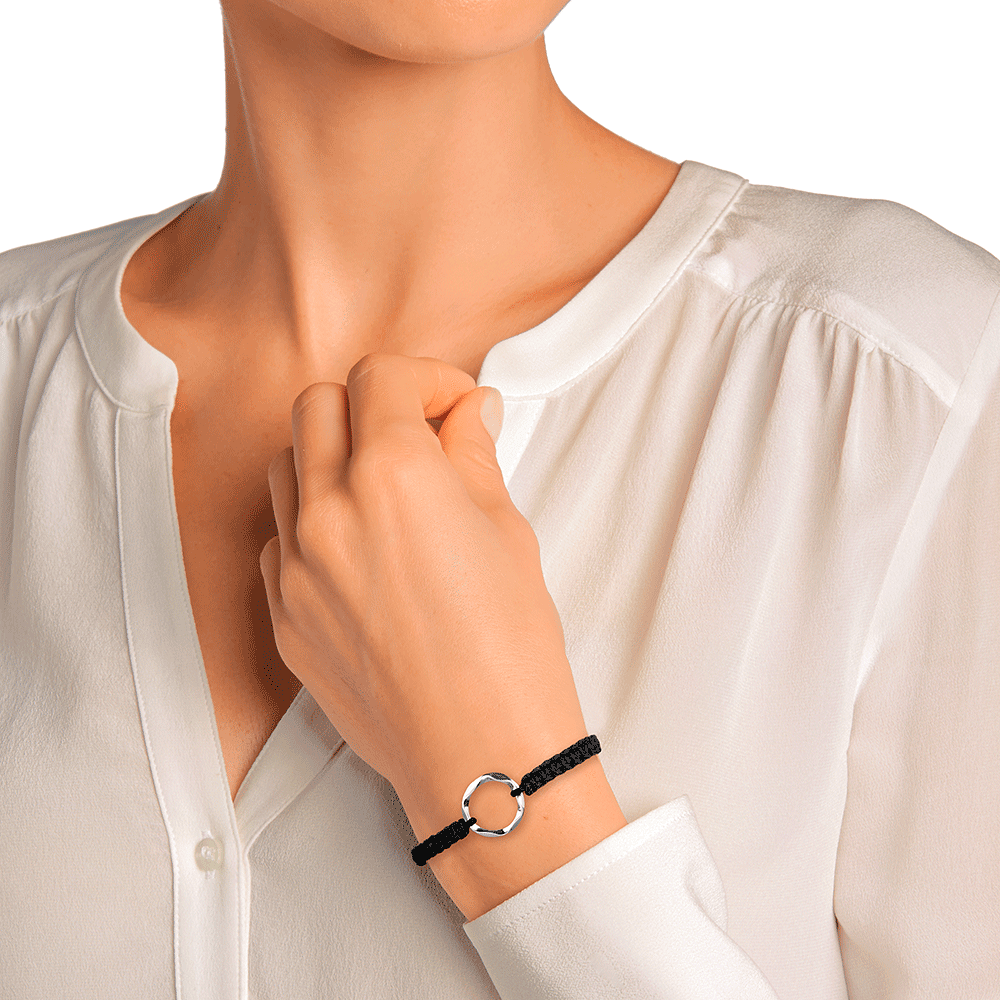 3 صورة ،Âme de Star cord bracelet with Silver loop