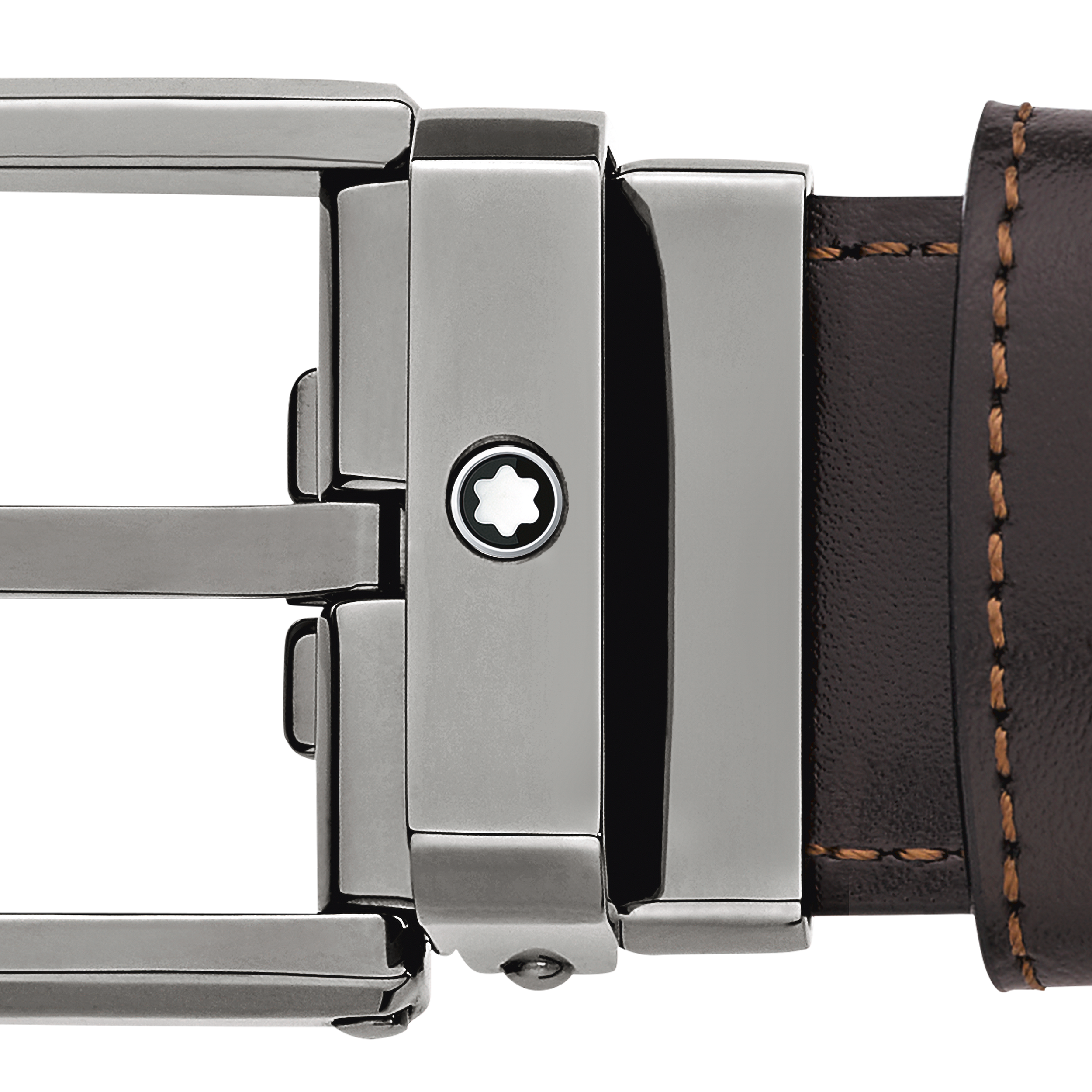 Black/brown 30 mm reversible leather belt, image 5