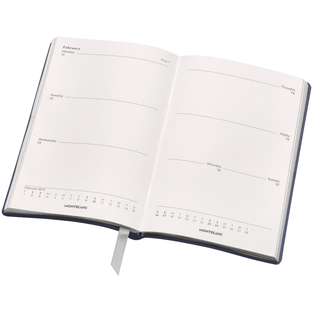 Montblanc Fine Stationery #147 18-Month Weekly Diaries 18-19, Indigo, image 2