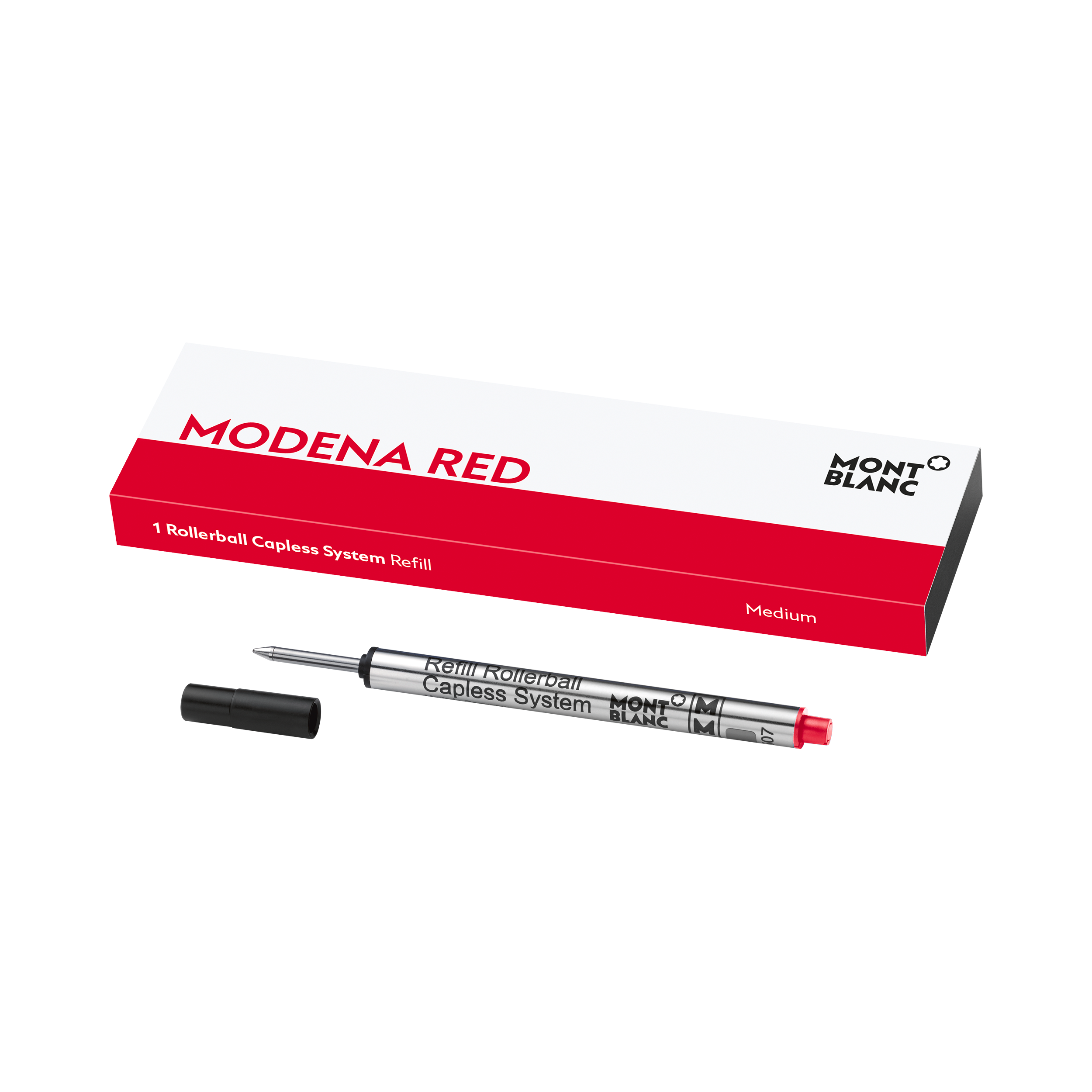 1 Rollerball Capless Refill, Modena Red - Medium, image 1