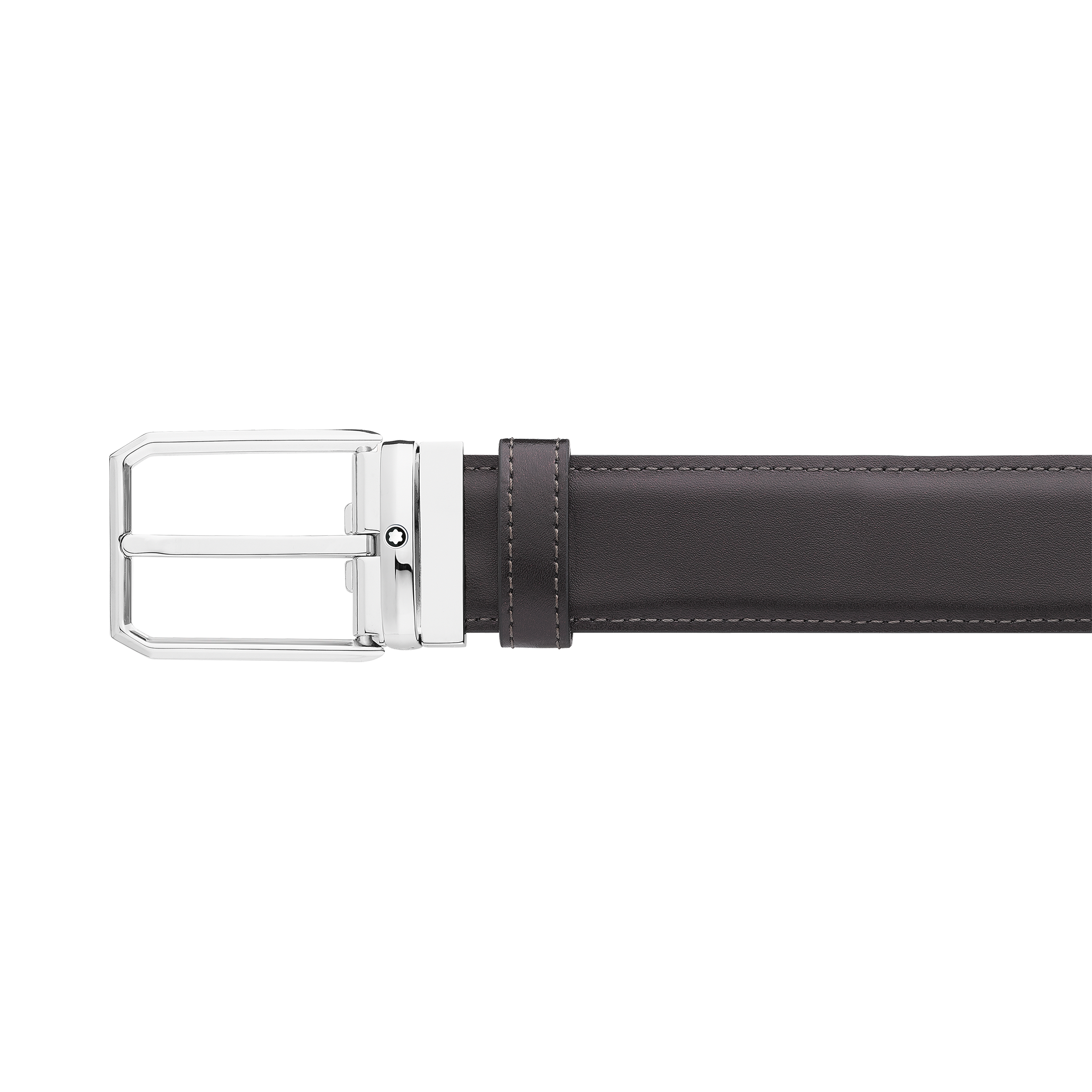 Black/burgundy 32 mm reversible leather belt, image 1