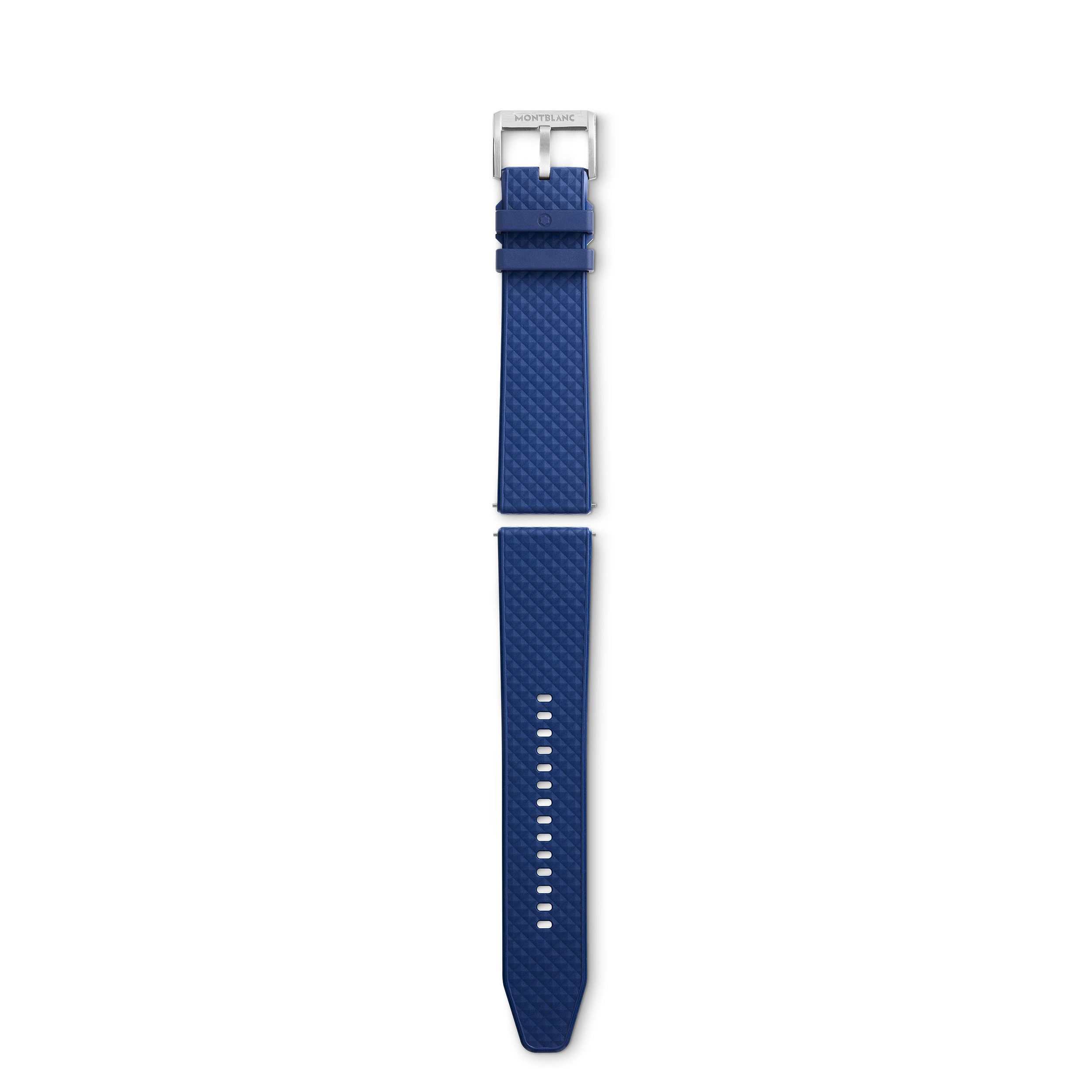 Blue rubber strap with gray pin buckle SAR Montblanc SA