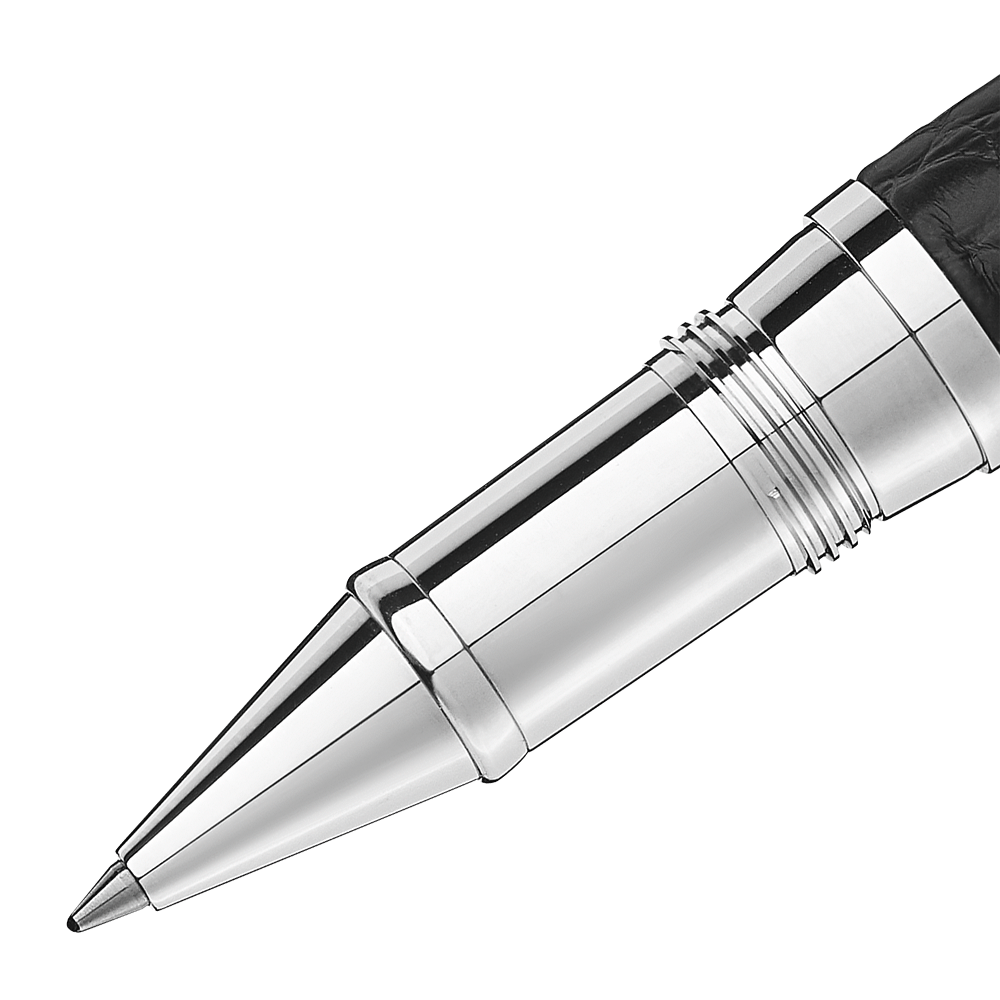 2 صورة ،Great Masters Exotic Leather Black Alligator Rollerball